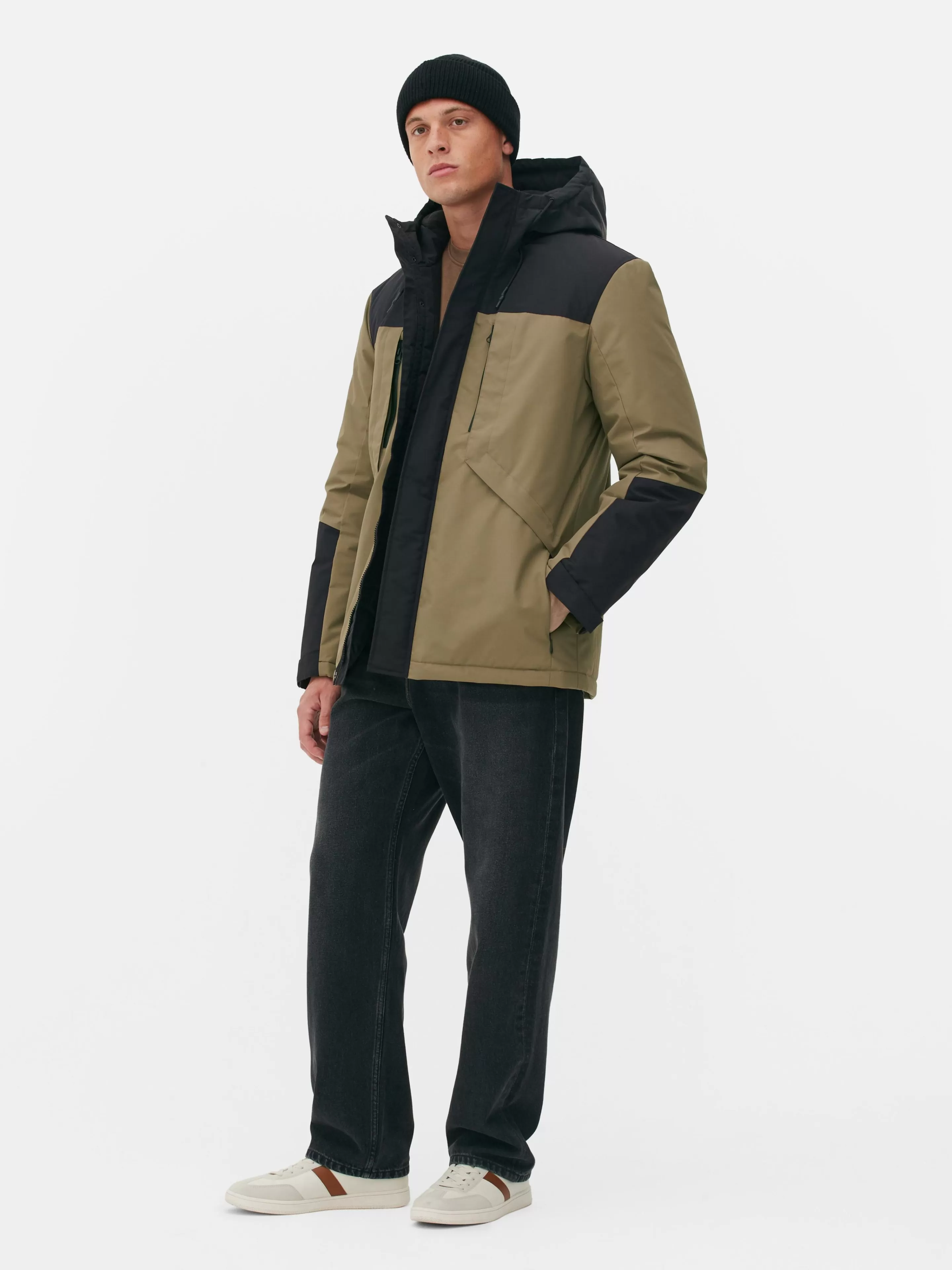 Hombre Primark Abrigos Y Chaquetas | Abrigo Corto Bicolor
