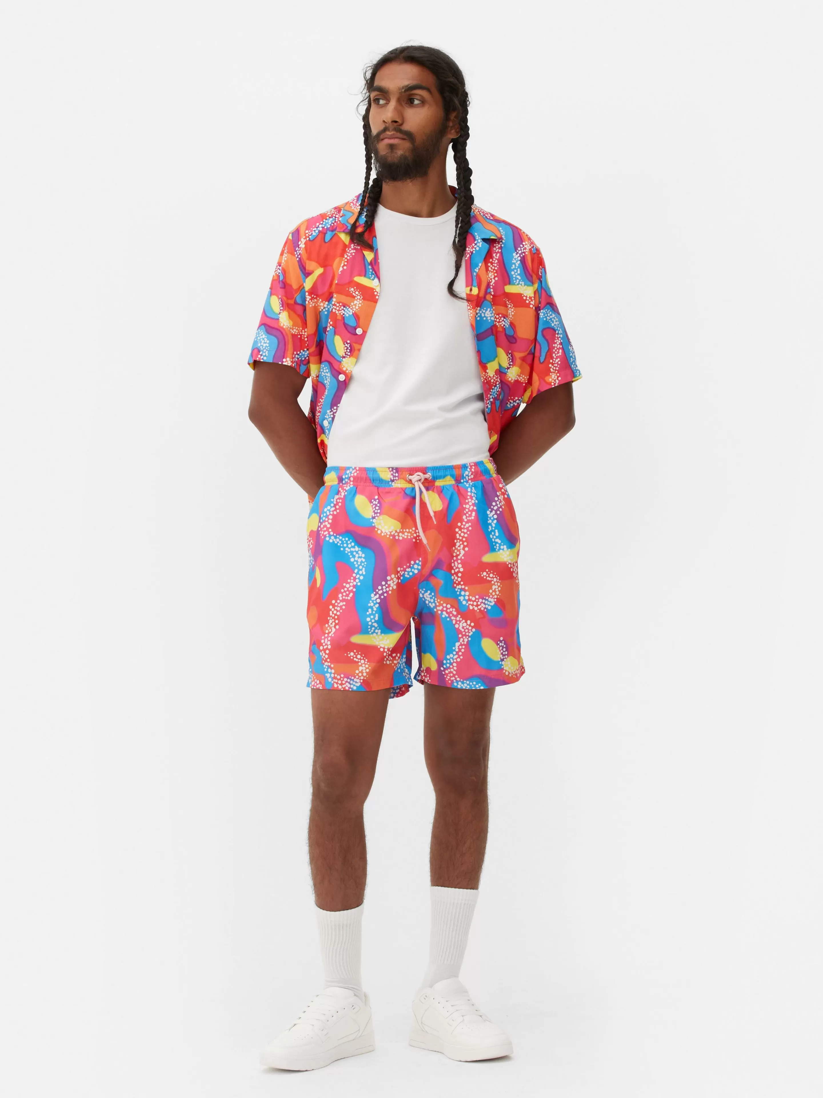 Hombre Primark Bañadores Y Ropa De Baño | Bañador De Colores Neón De Barbie, La Película