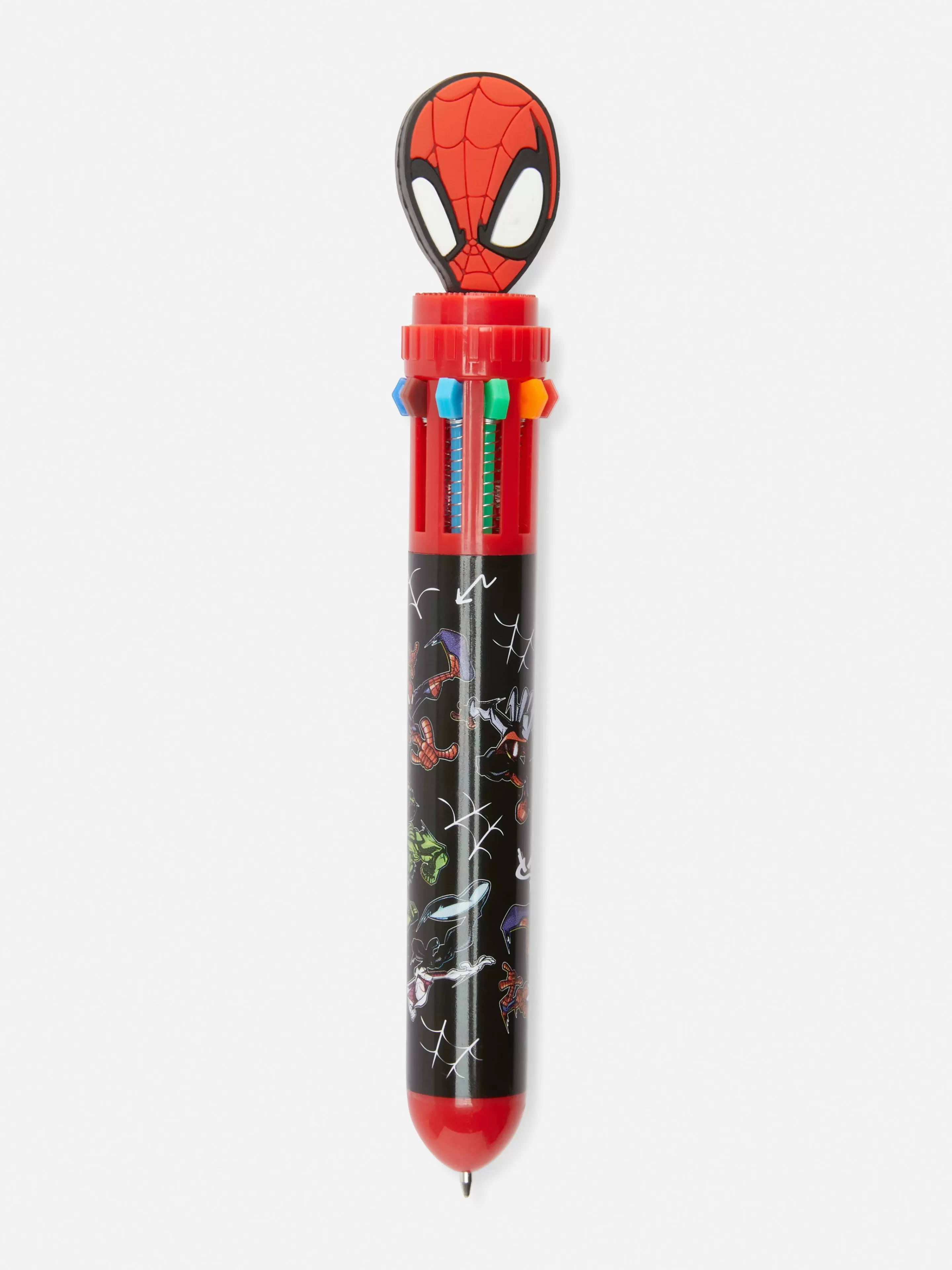 Niños Primark Bolígrafos Y Lápices | Bolígrafo De Diez Colores De Spiderman De Marvel