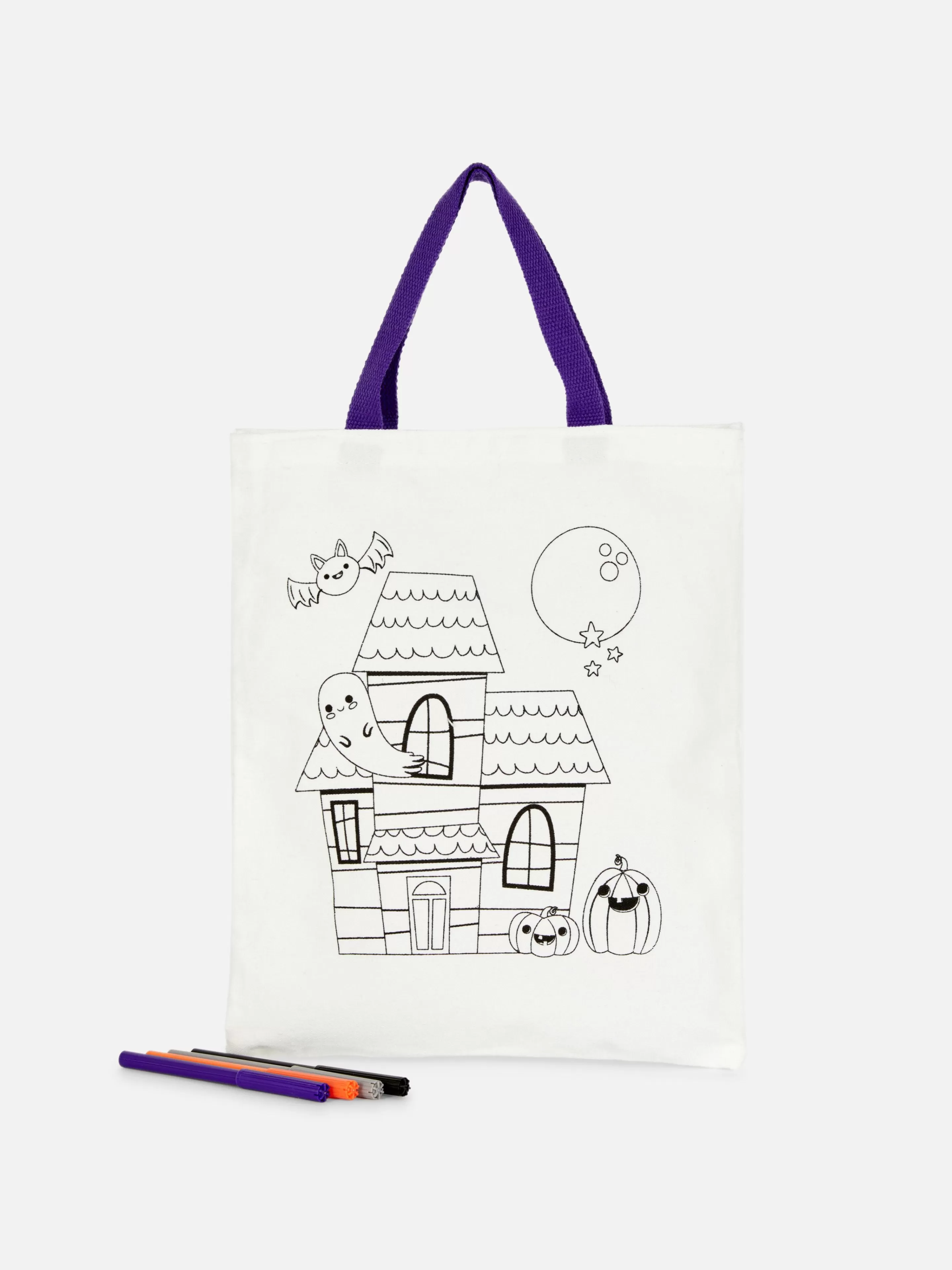 Niños Primark Decoración Y Regalos De Halloween | Manualidades | Bolsa De Halloween Para Colorear
