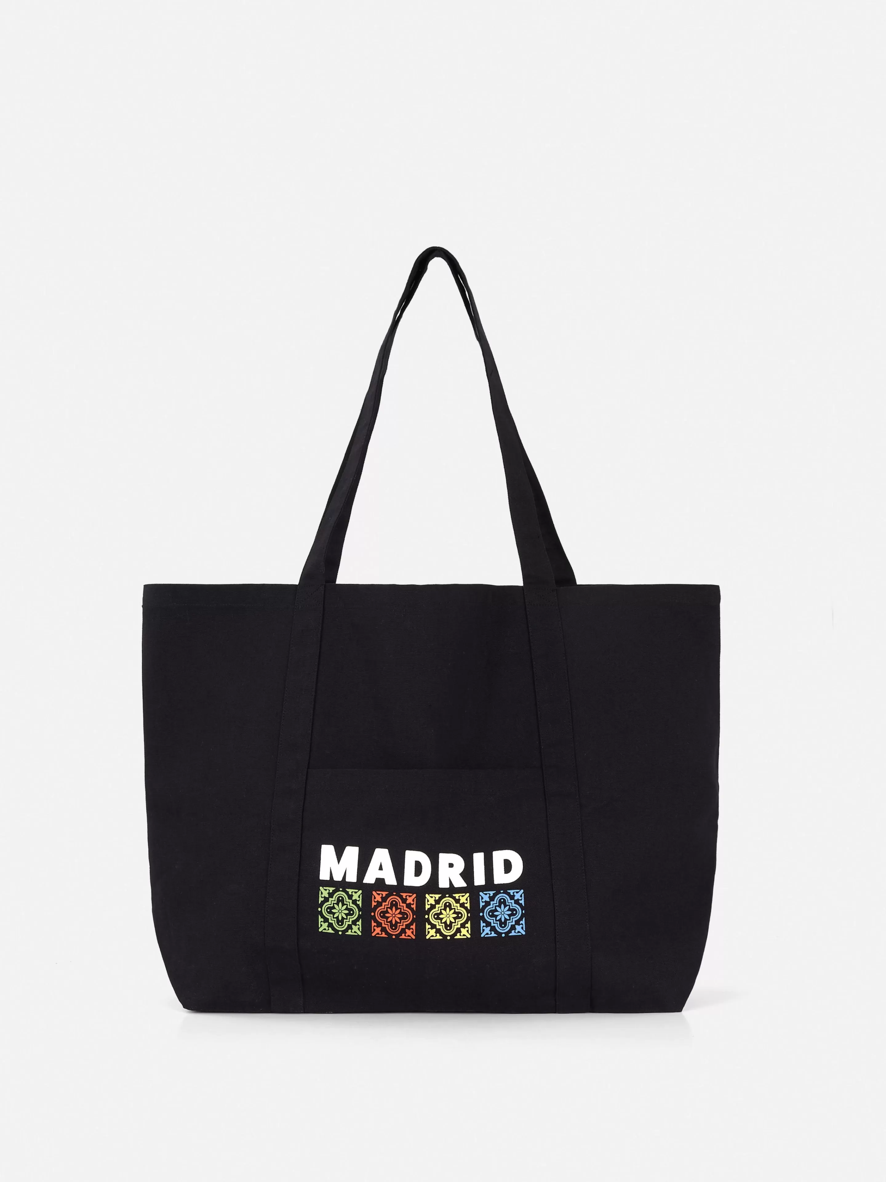 Primark Accesorios De Viaje | Bolso Shopper De Lona Extragrande Con Diseño Urbano