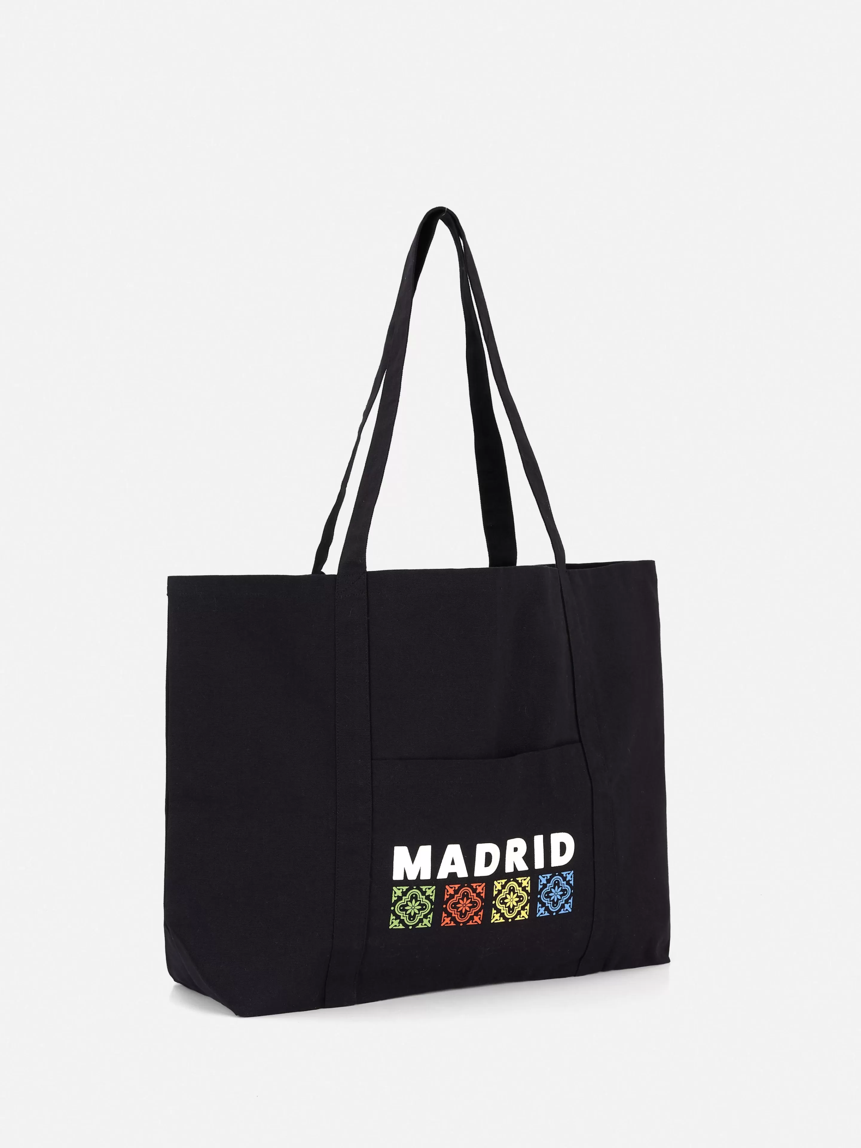 Primark Accesorios De Viaje | Bolso Shopper De Lona Extragrande Con Diseño Urbano