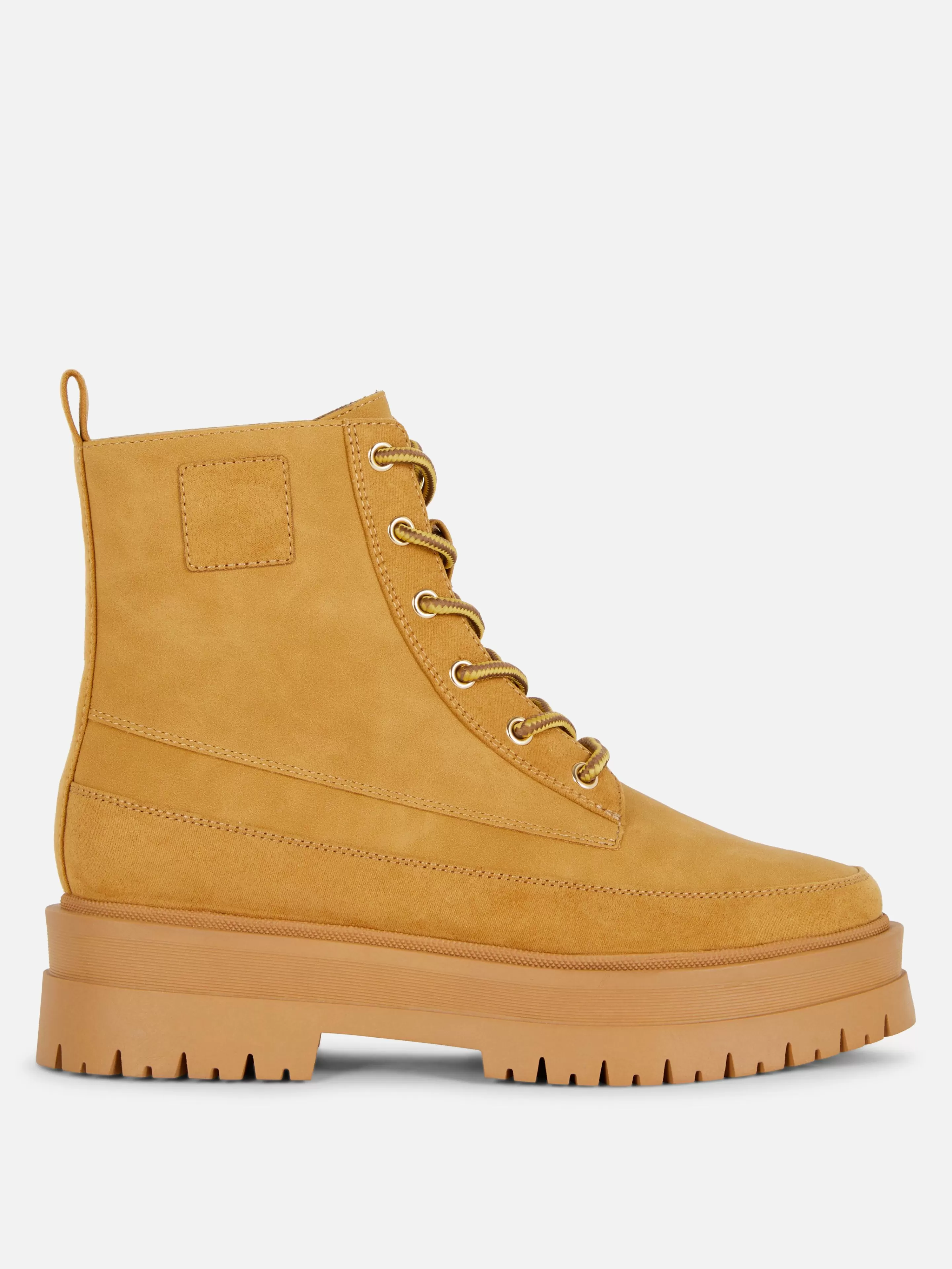 Mujer Primark Botas | Botines Con Cordones Y Suela De Goma