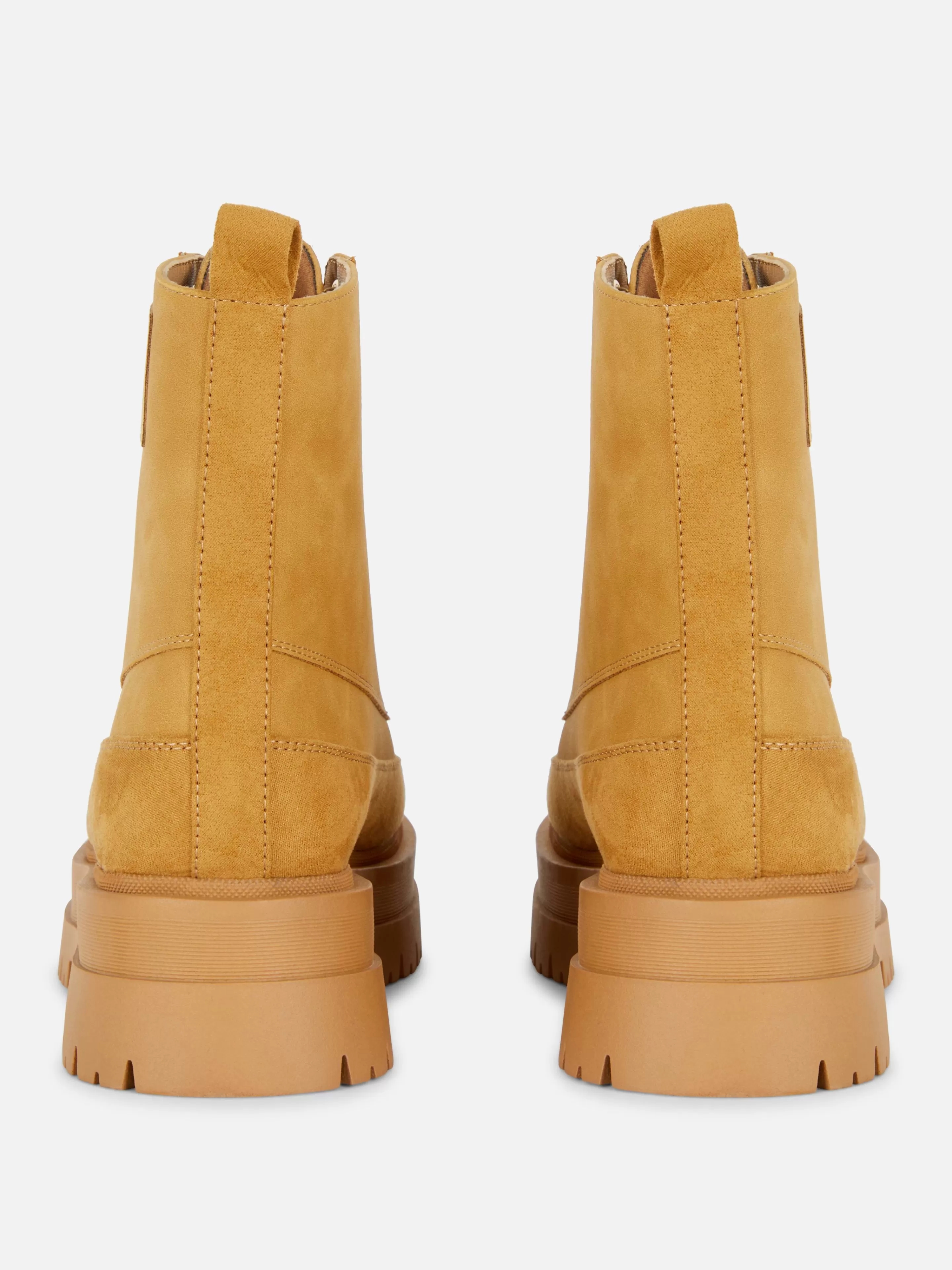 Mujer Primark Botas | Botines Con Cordones Y Suela De Goma
