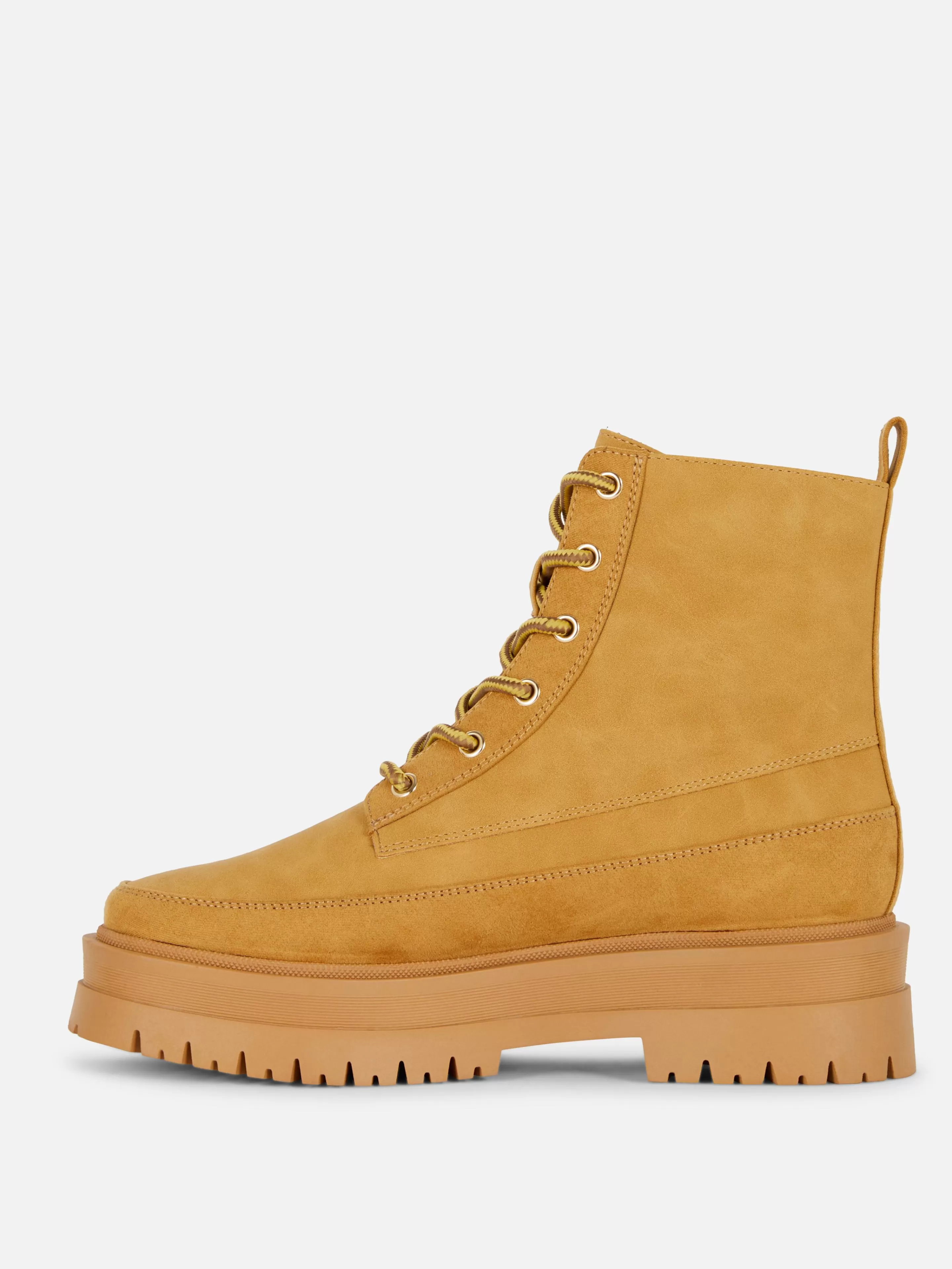 Mujer Primark Botas | Botines Con Cordones Y Suela De Goma