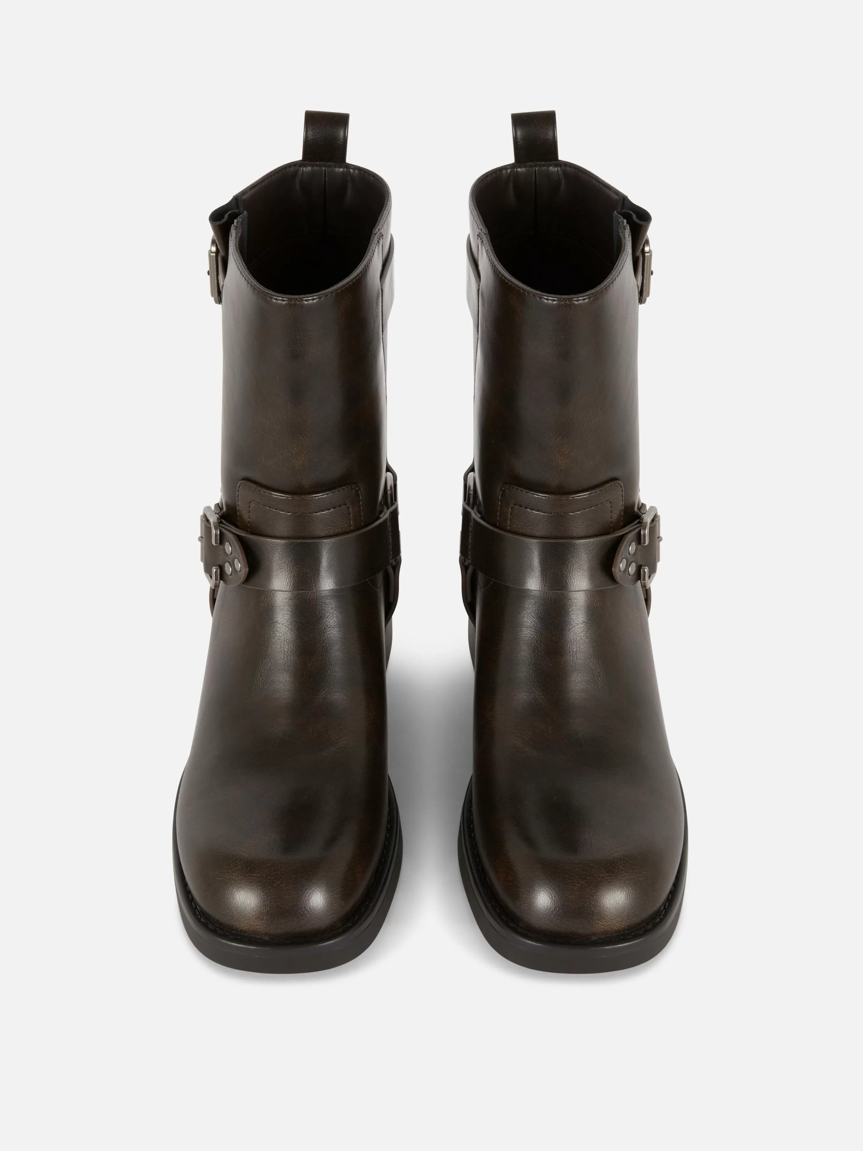 Mujer Primark Botas | Botines Moteros De Piel Sintética