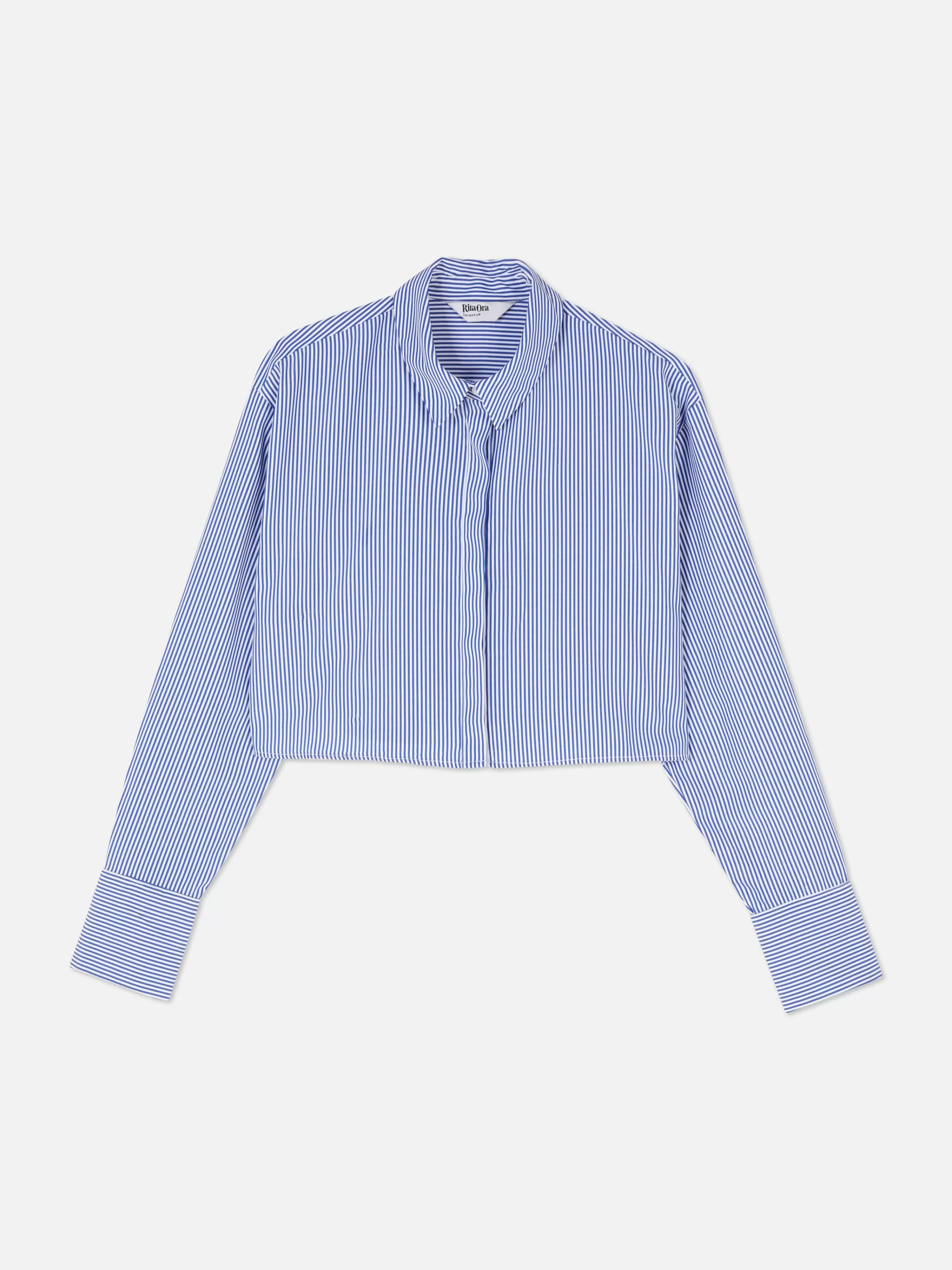 Mujer Primark Camisas Y Blusas | Camisa Corta A Rayas De Rita Ora