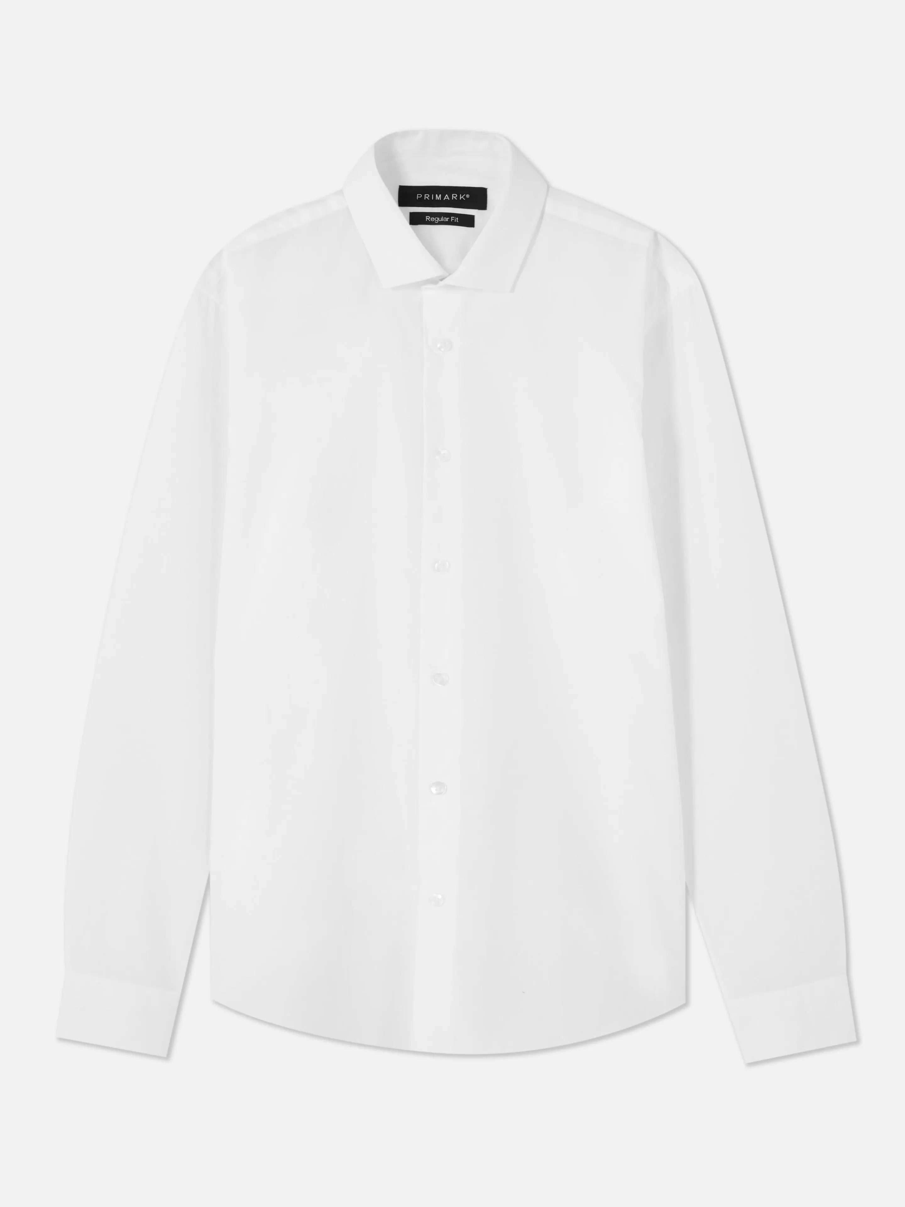 Hombre Primark Camisas | Camisa De Manga Larga Y Corte Recto