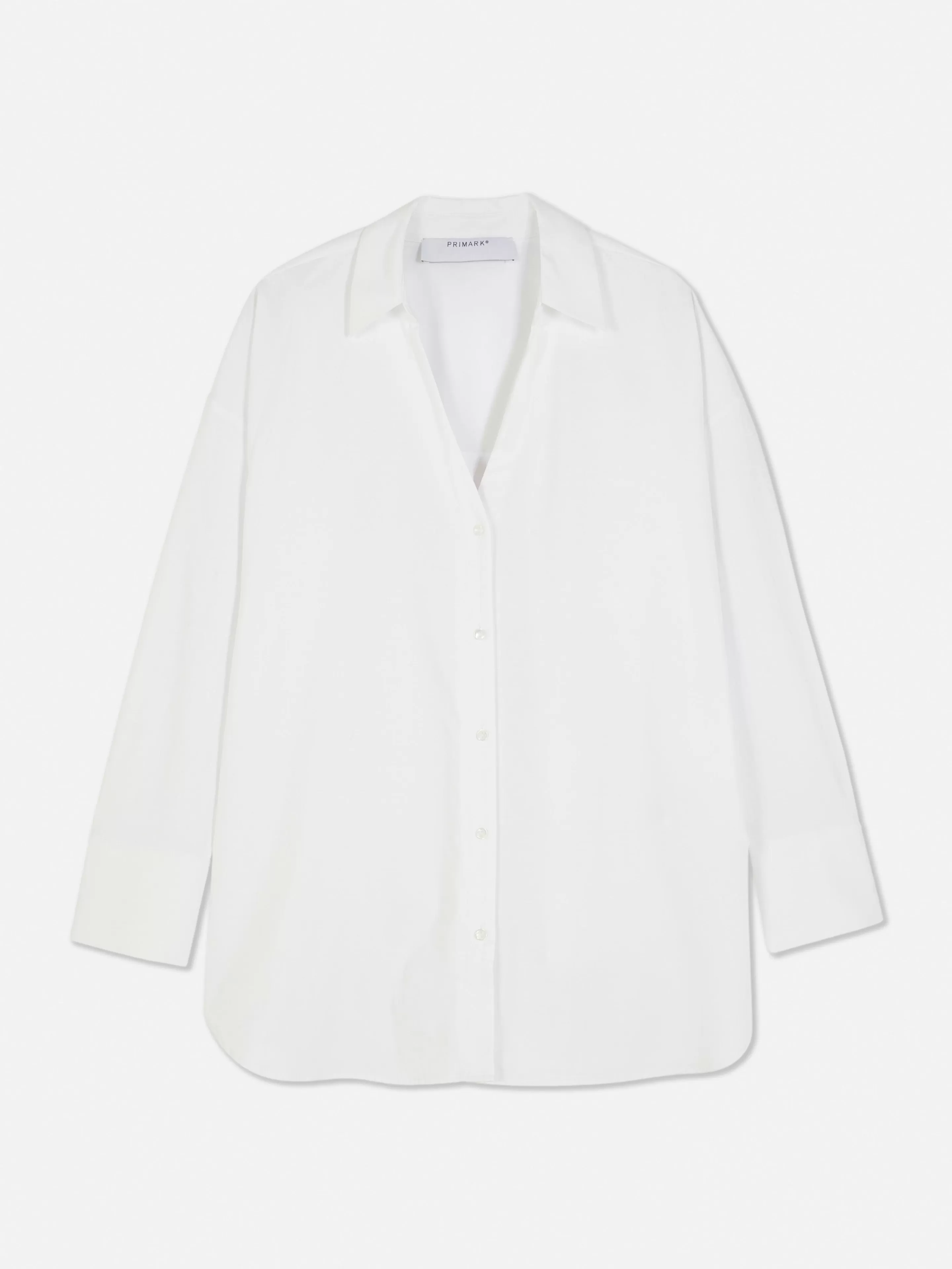 Mujer Primark Camisas Y Blusas | Camisa De Popelina De Corte Oversize