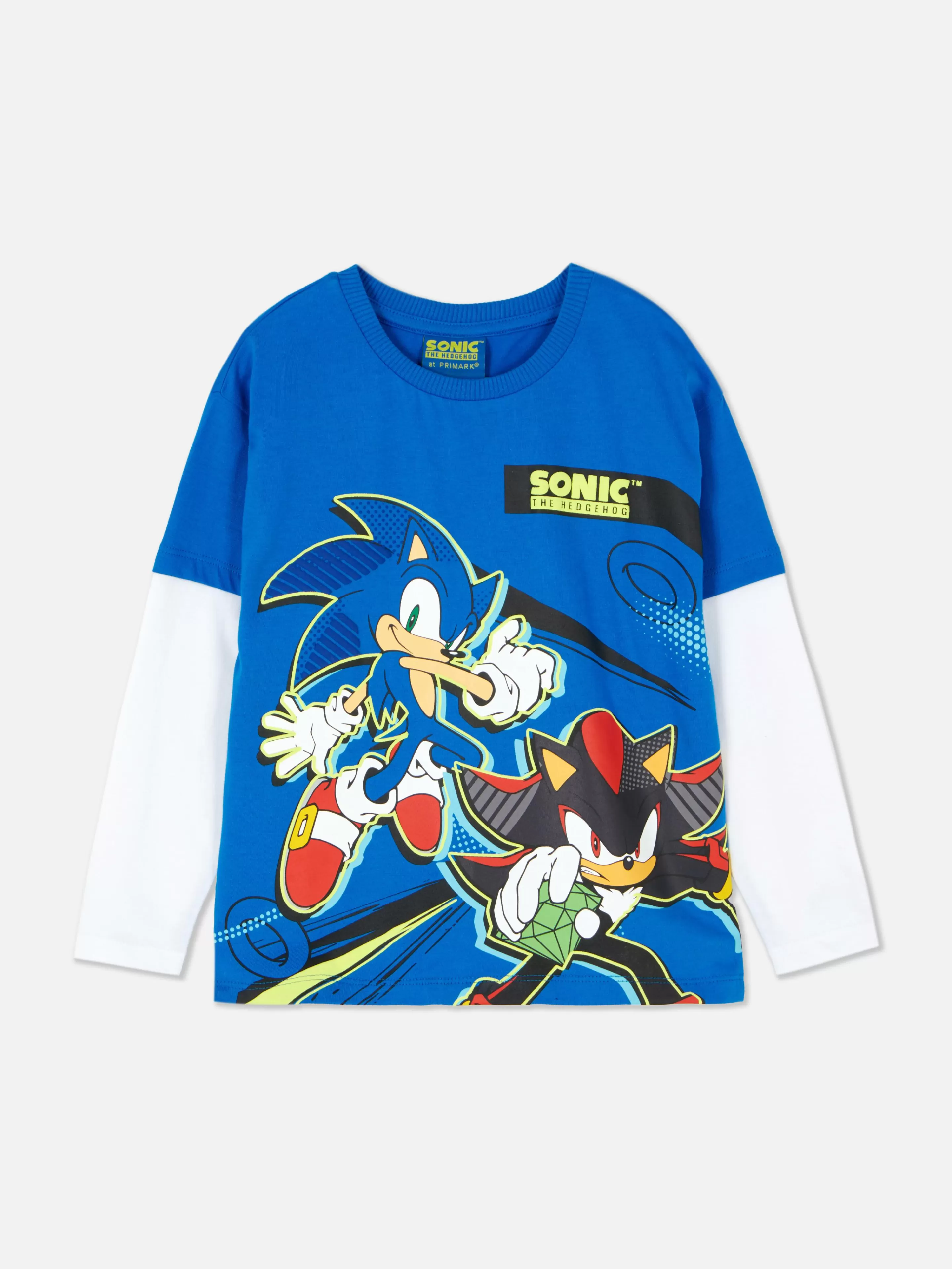 Niños Primark Tops Y Camisetas | Camiseta Bicolor De Sonic, El Erizo