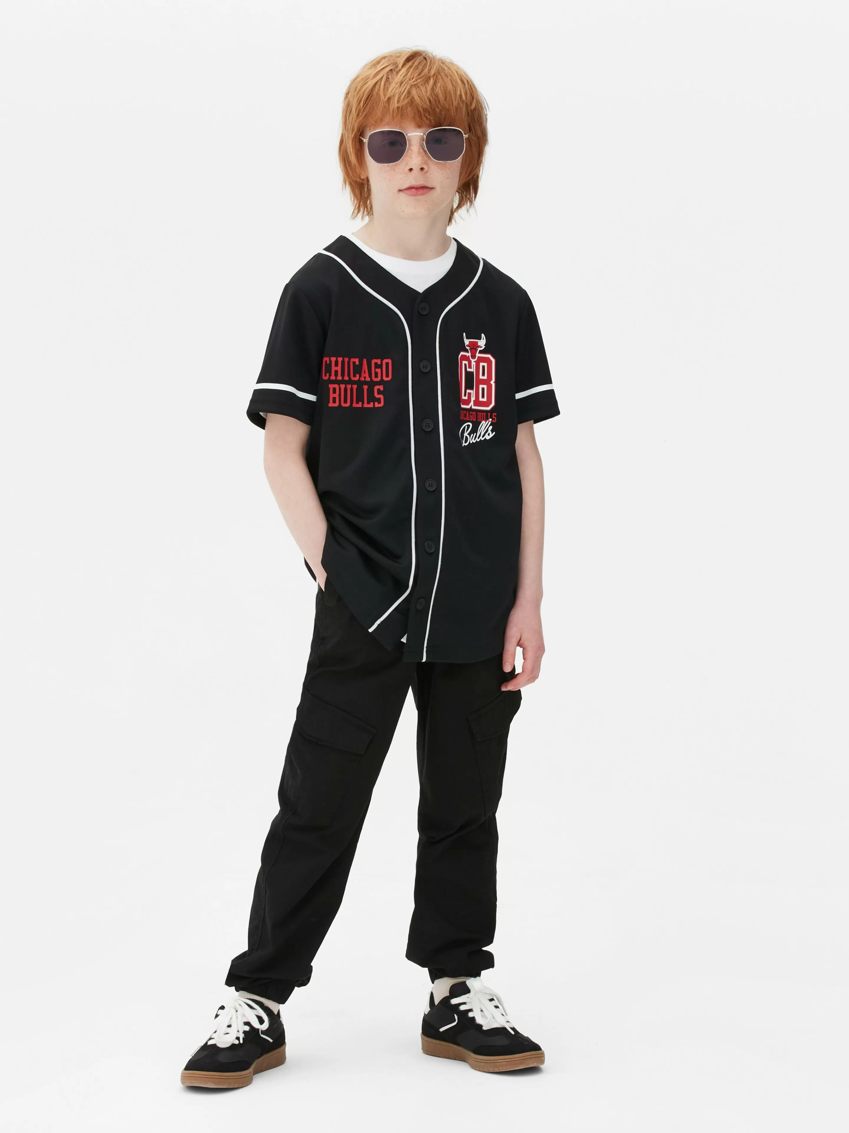 Niños Primark Tops Y Camisetas | Camiseta Con Botones De Los Chicago Bulls De La NBA