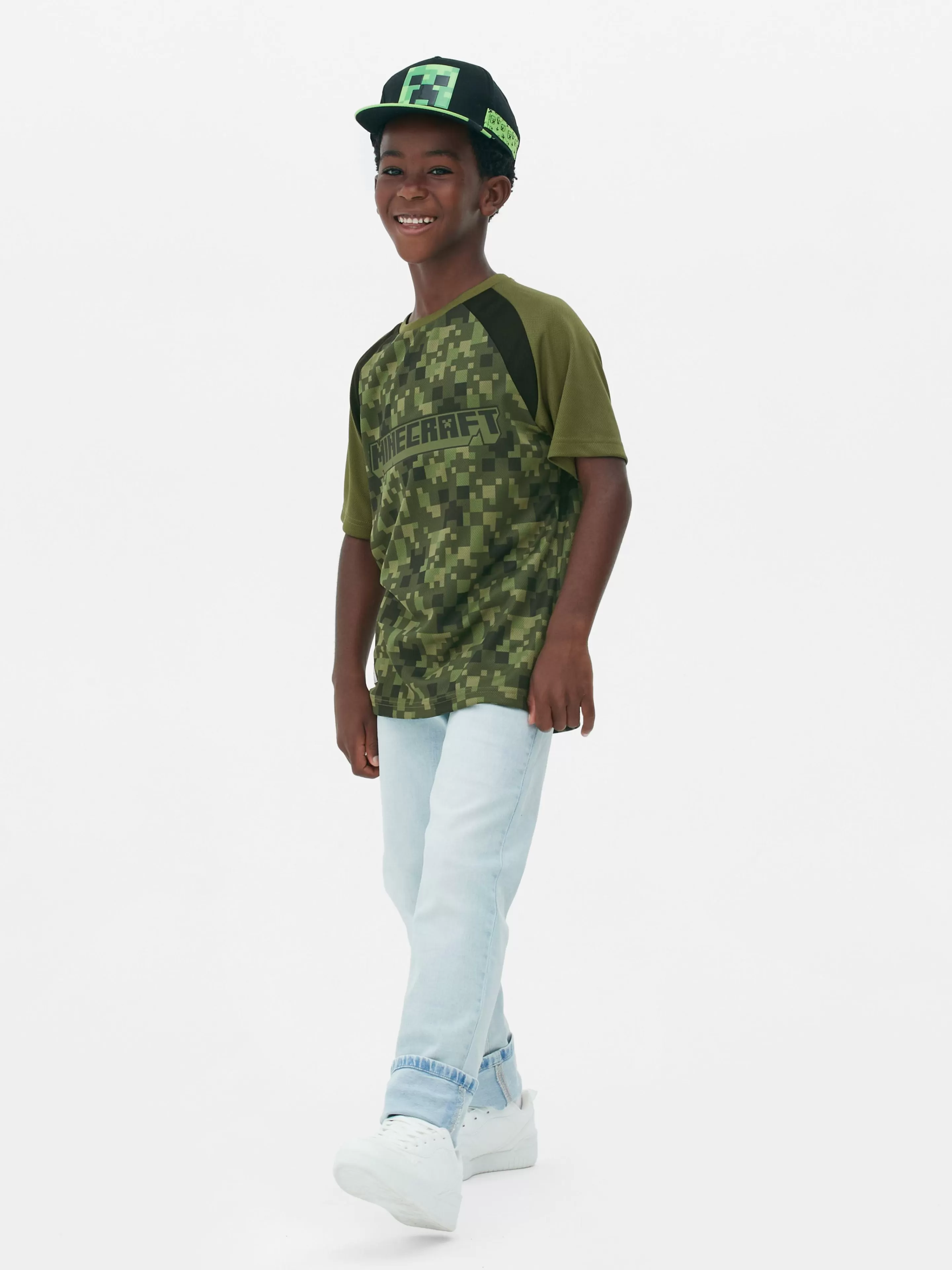 Niños Primark Tops Y Camisetas | Camiseta Con El Logotipo De Minecraft