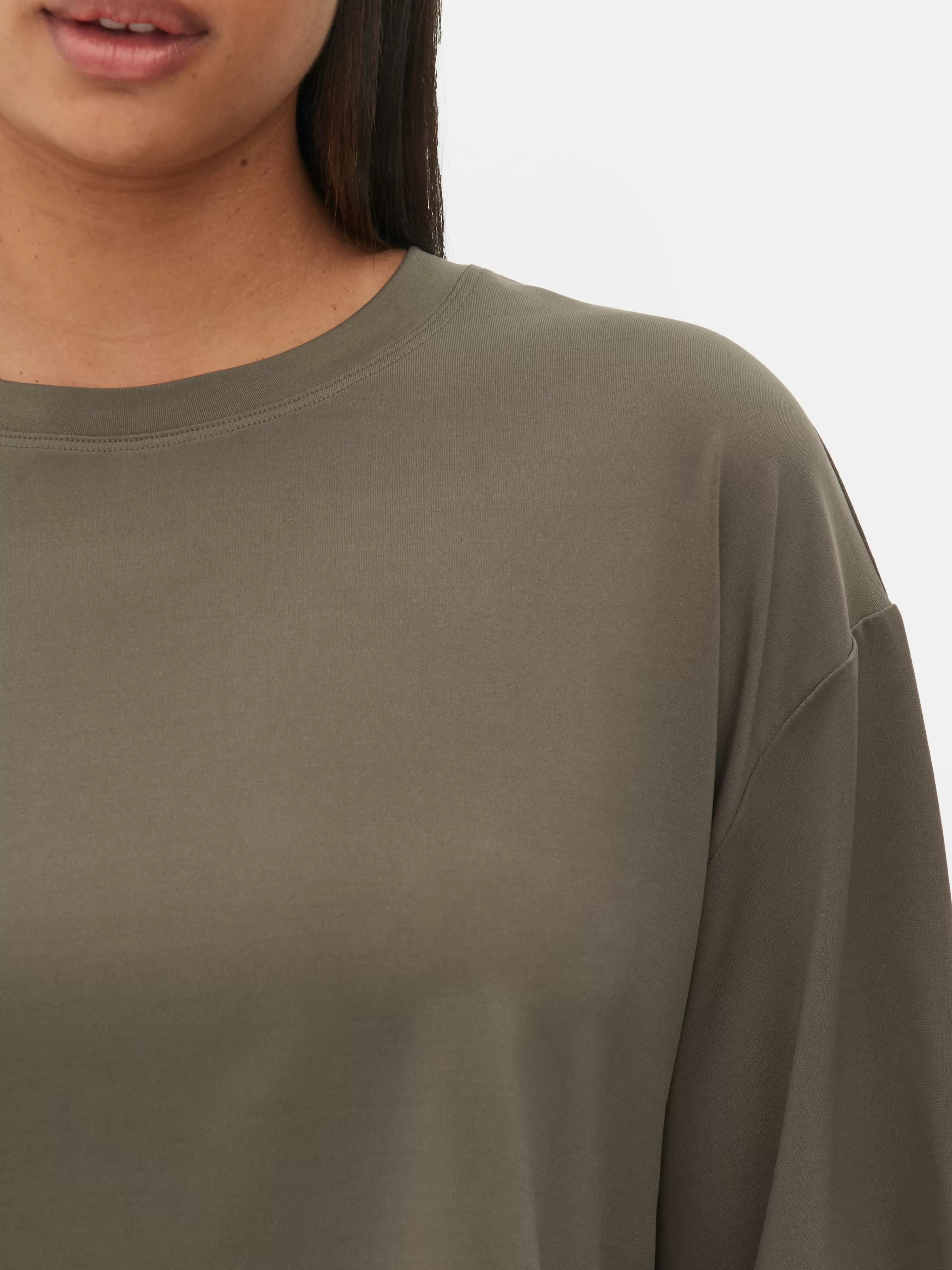 Mujer Primark Tops Y Camisetas | Camiseta Corta De Corte Cuadrado Combinable