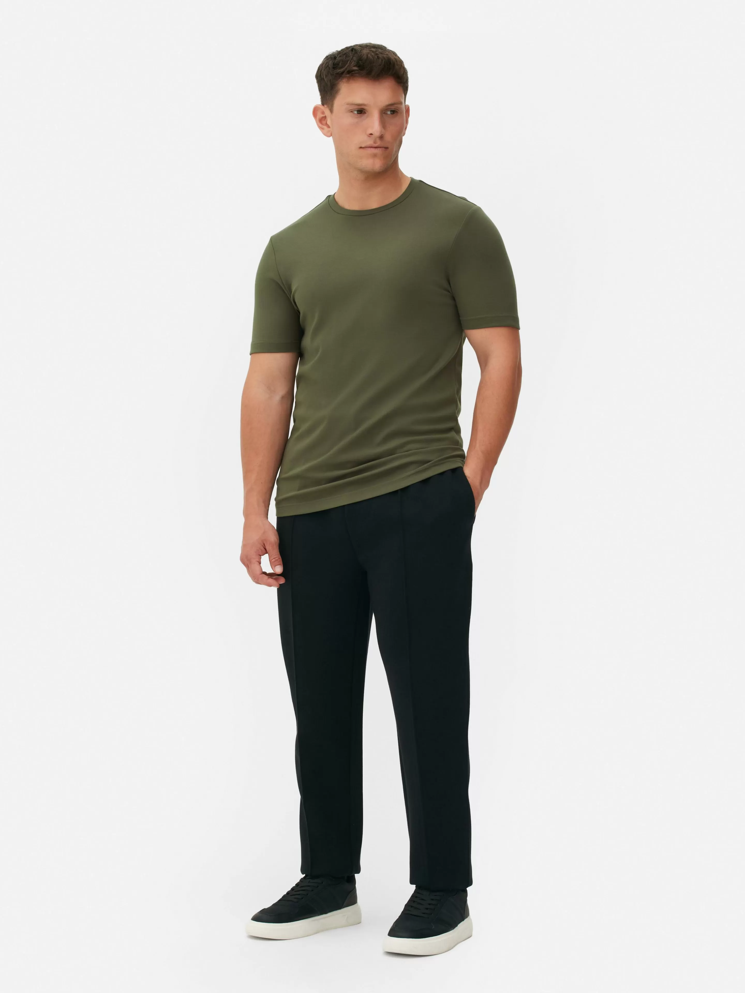 Hombre Primark Tops Y Camisetas | Camiseta De Corte Entallado De Kem