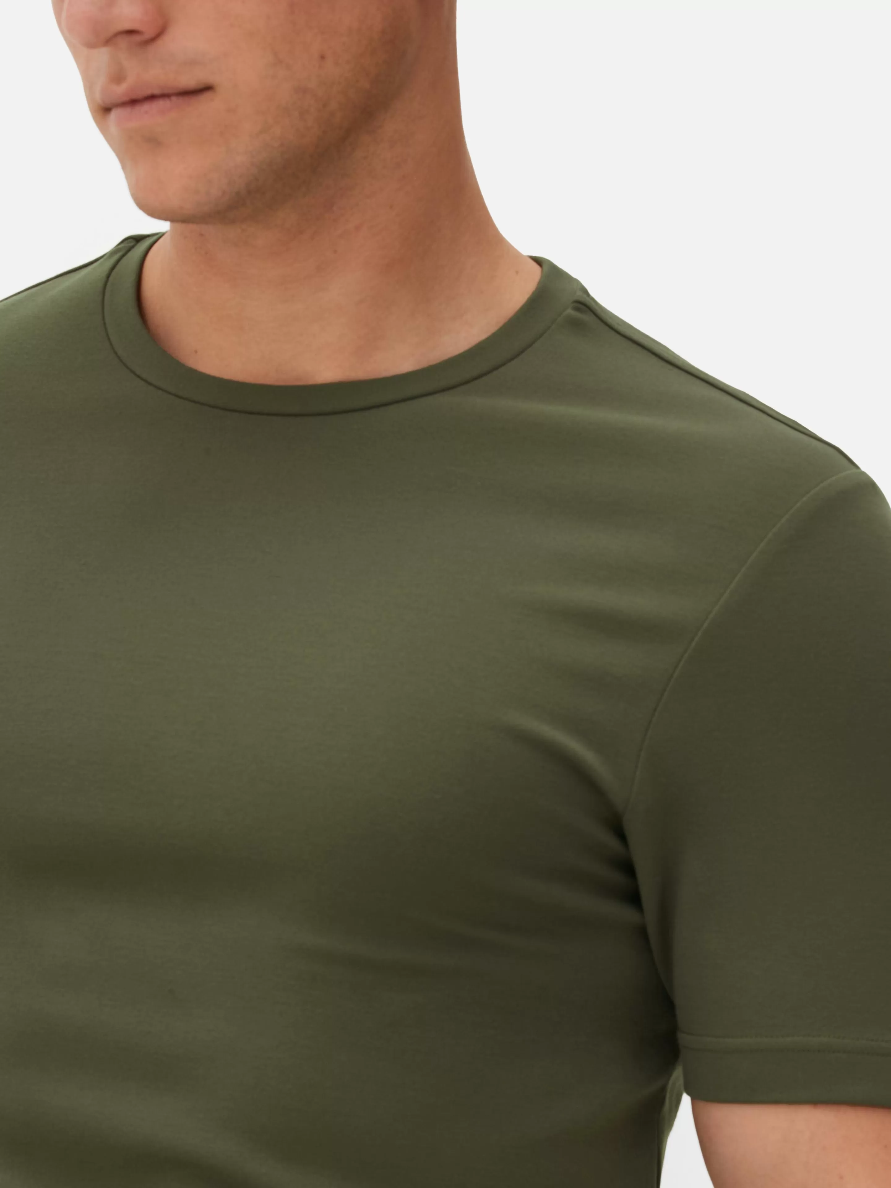 Hombre Primark Tops Y Camisetas | Camiseta De Corte Entallado De Kem