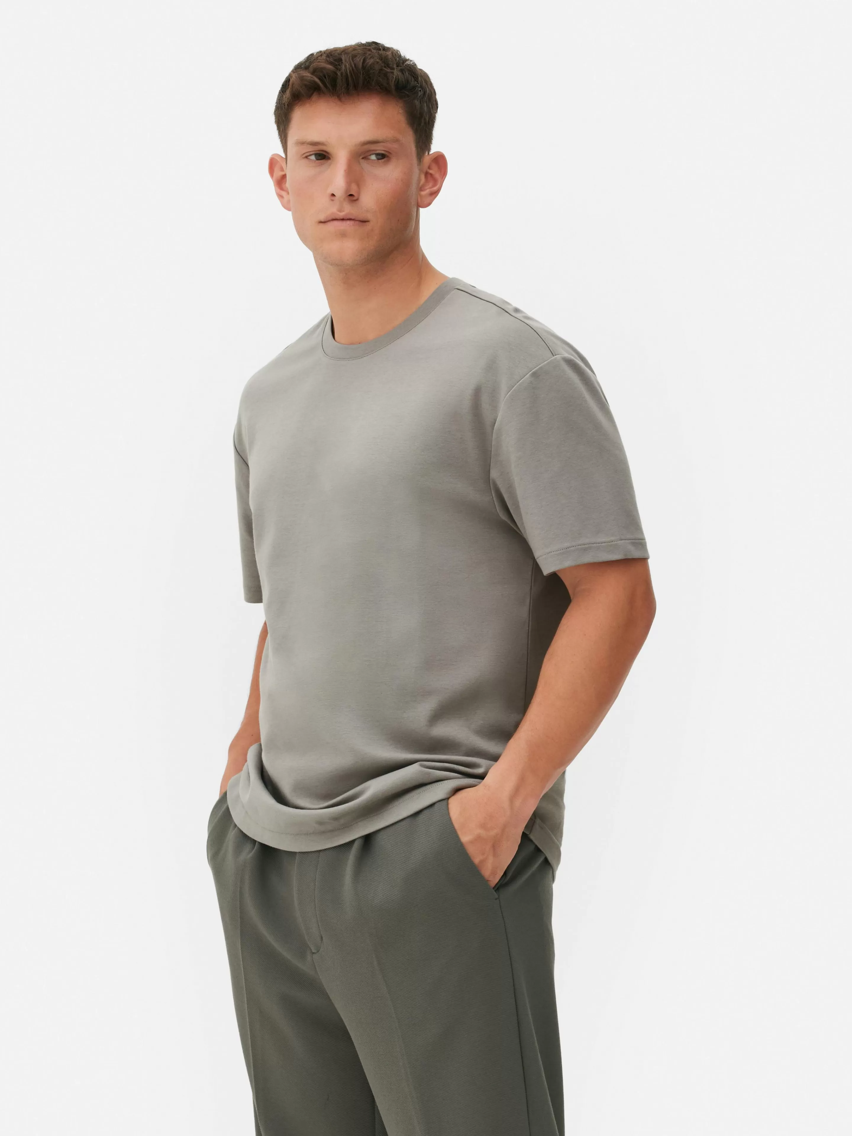 Hombre Primark Tops Y Camisetas | Camiseta De Corte Holgado De Kem