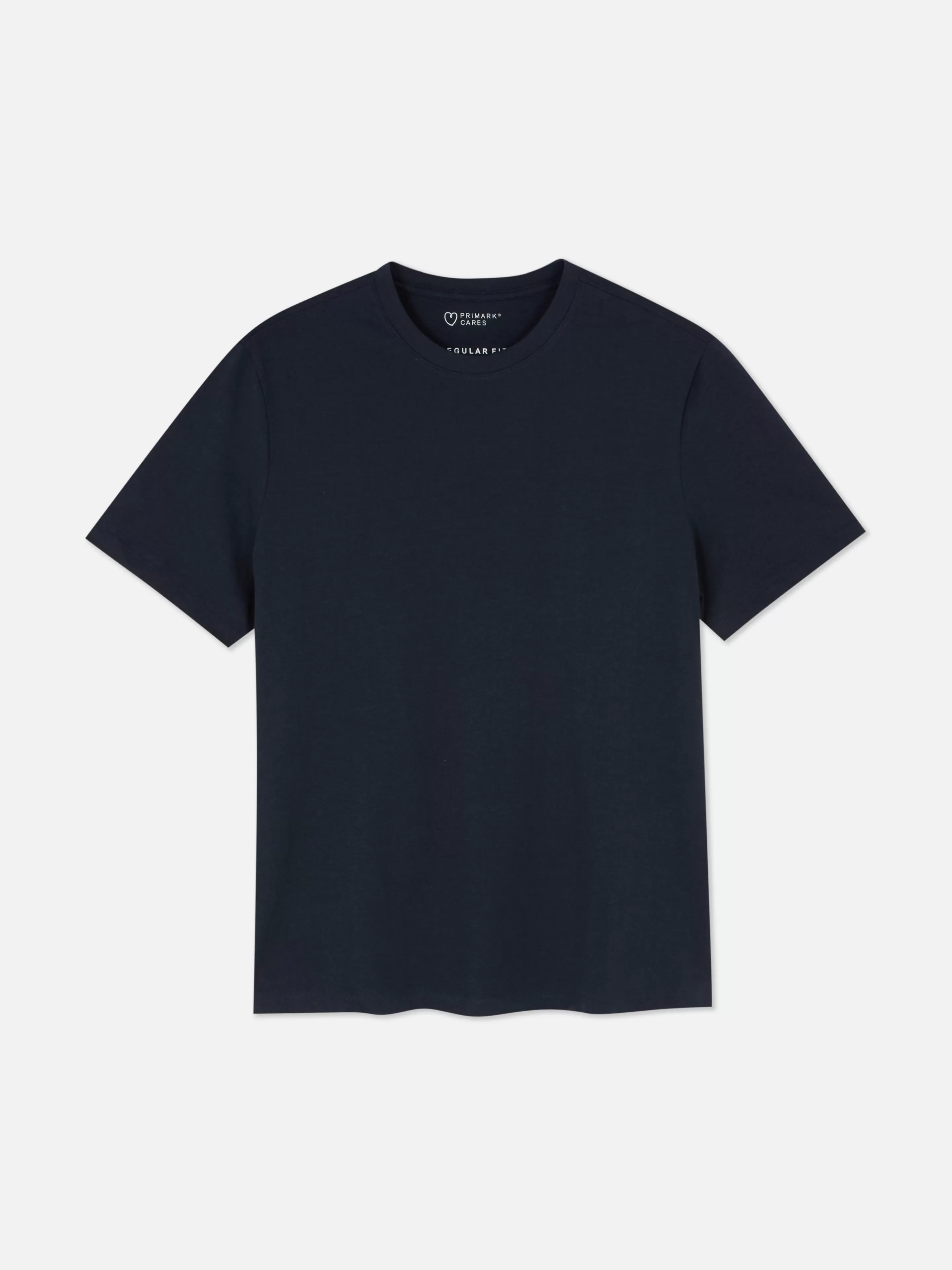 Hombre Primark Tops Y Camisetas | Camiseta De Cuello Redondo Y Corte Recto