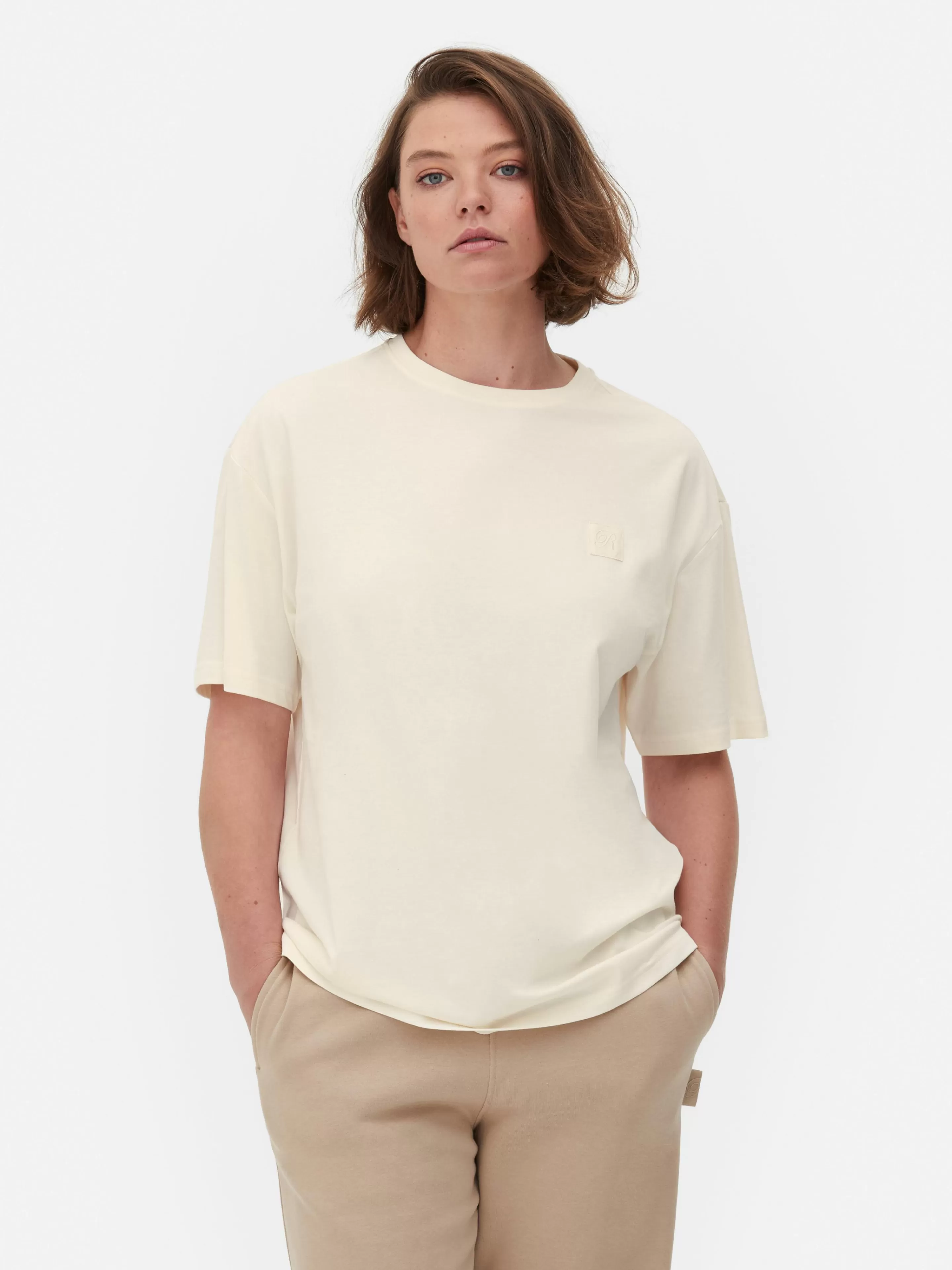 Mujer Primark Tops Y Camisetas | Camiseta De Manga Corta Boyfriend De Rita Ora