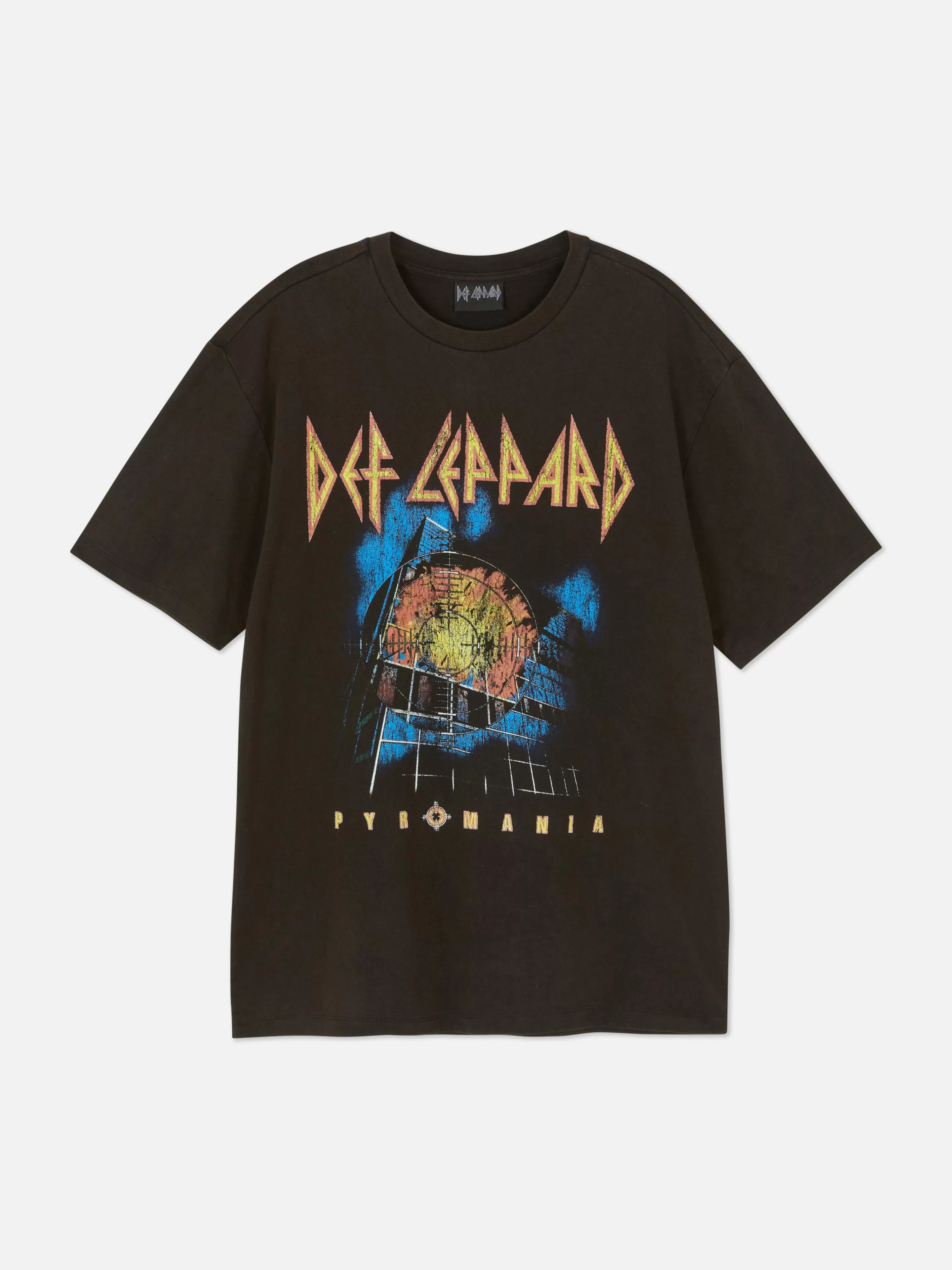 Mujer/Hombre Primark Camisetas Y Sudaderas Con Estampado Gráfico | Tops Y Camisetas | Camiseta De Manga Corta Con Estampado De Def Leppard