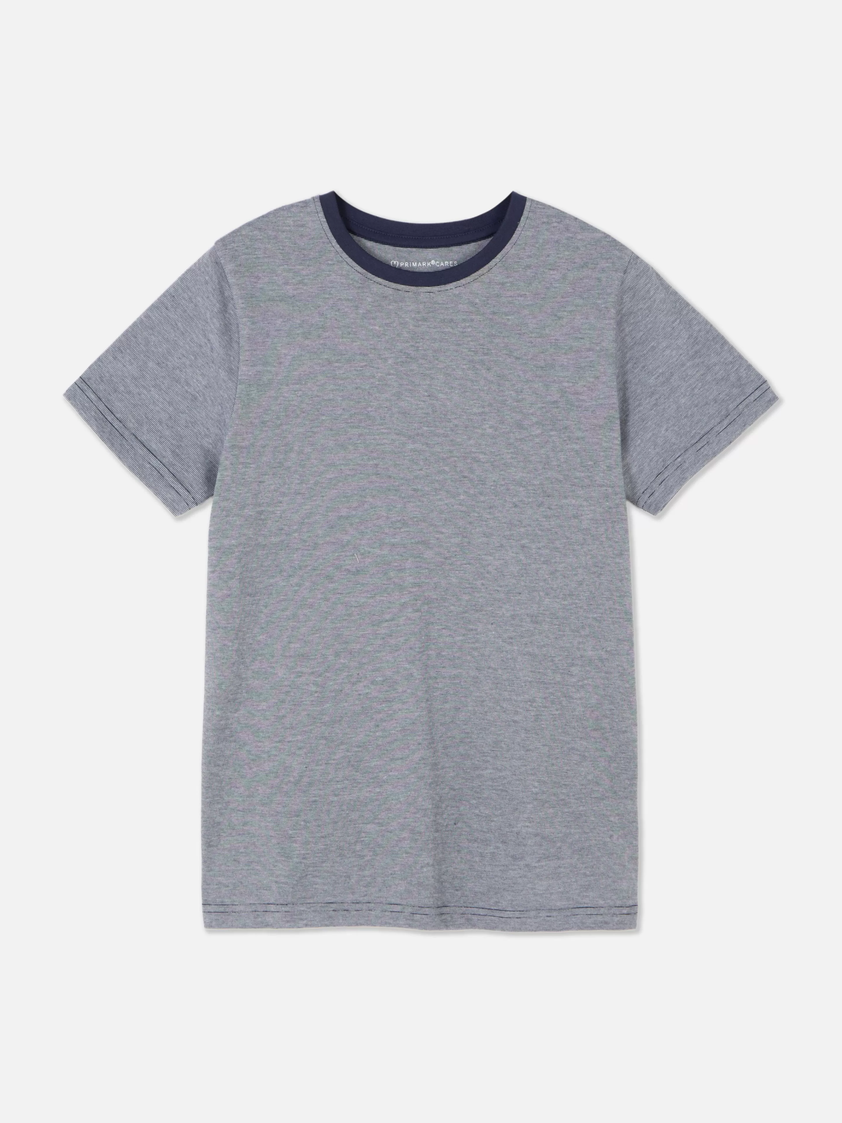 Niños Primark Tops Y Camisetas | Camiseta De Manga Corta Con Raya Diplomática