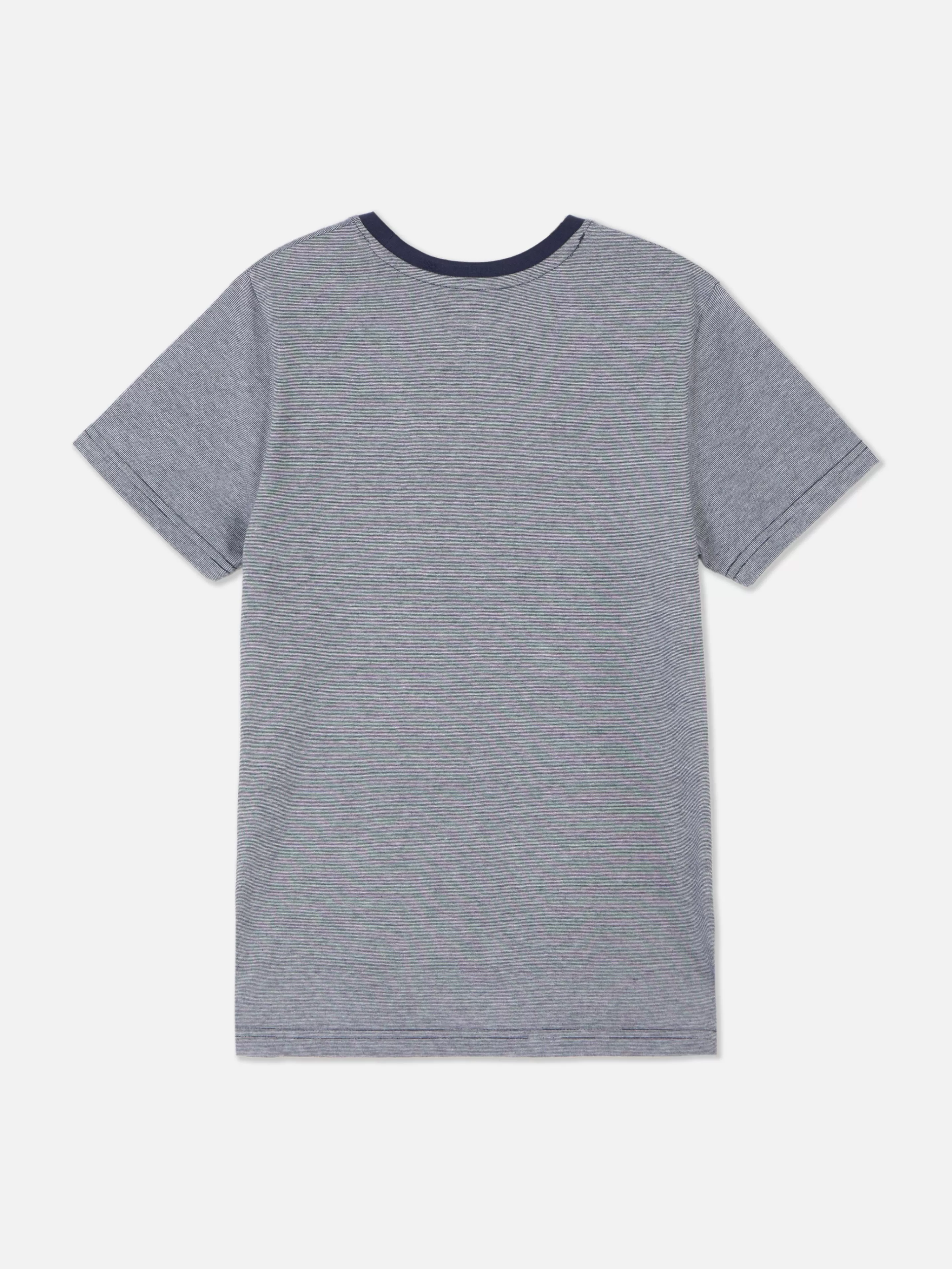 Niños Primark Tops Y Camisetas | Camiseta De Manga Corta Con Raya Diplomática