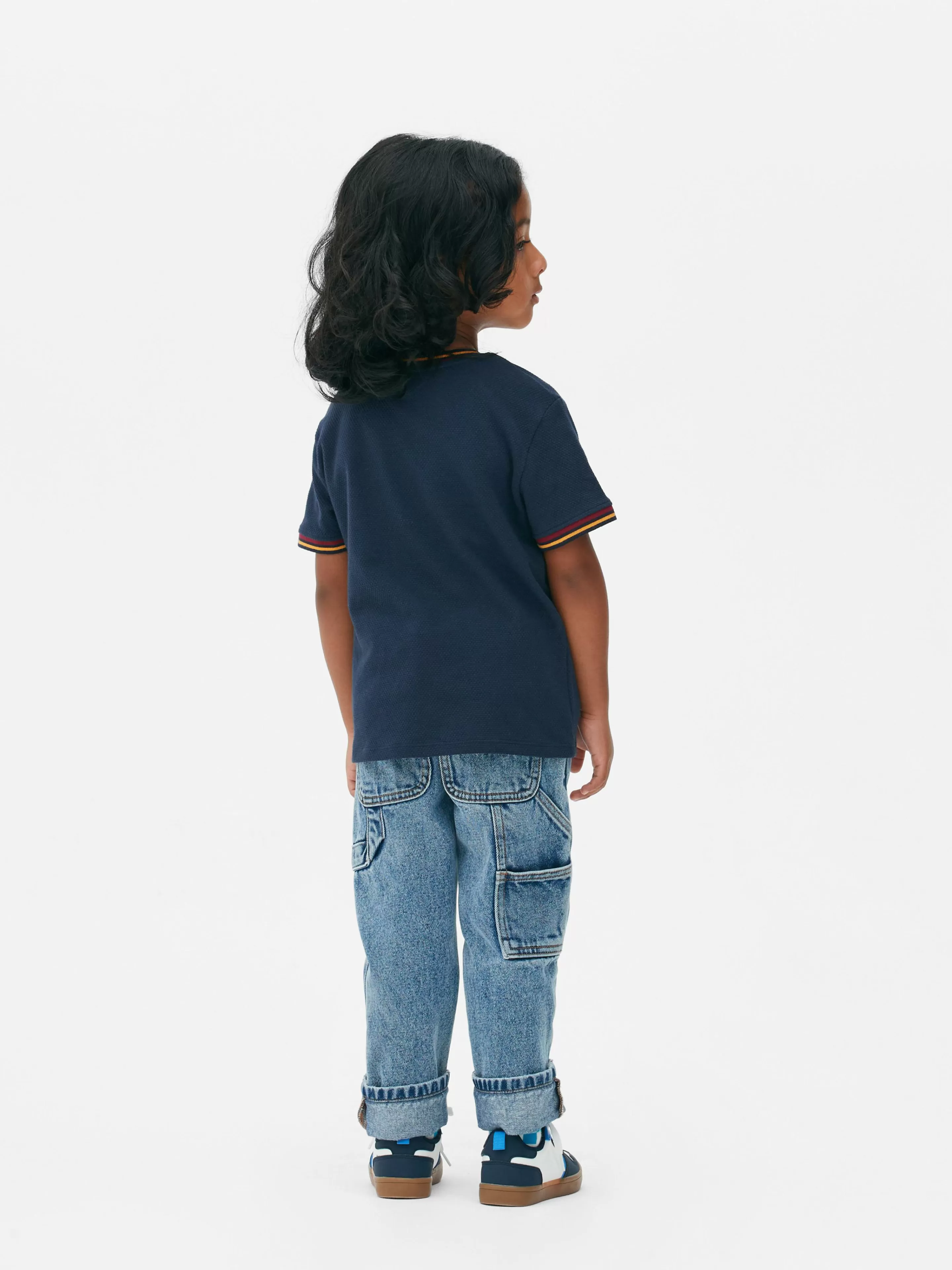 Niños Primark Tops Y Camisetas | Camiseta De Manga Corta De Estilo Universitario