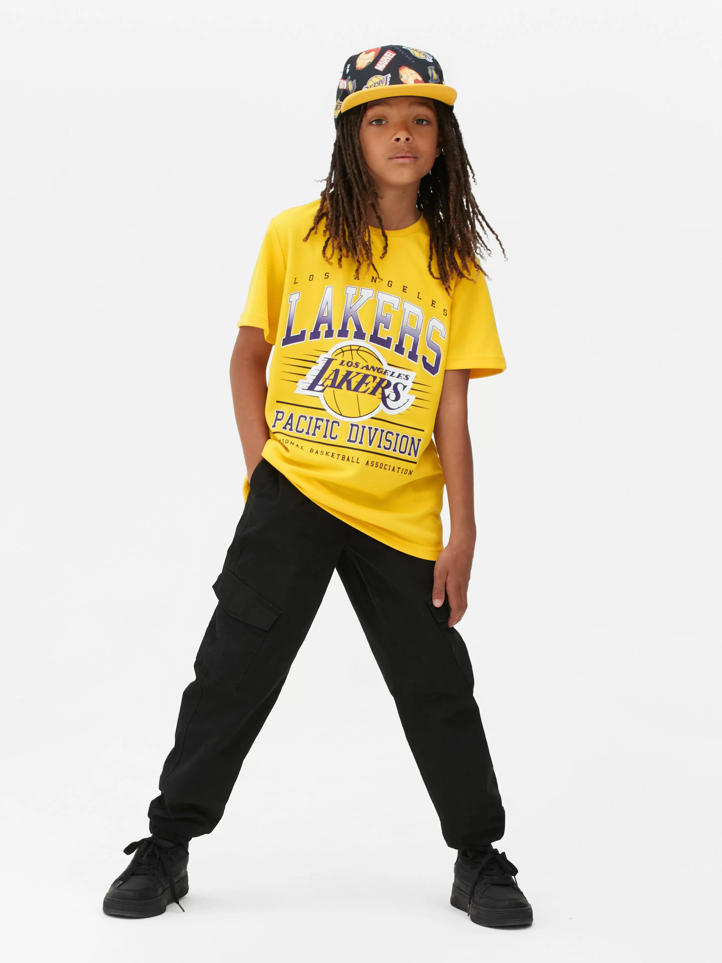 Niños Primark Tops Y Camisetas | Camiseta De Manga Corta De Los Angeles Lakers