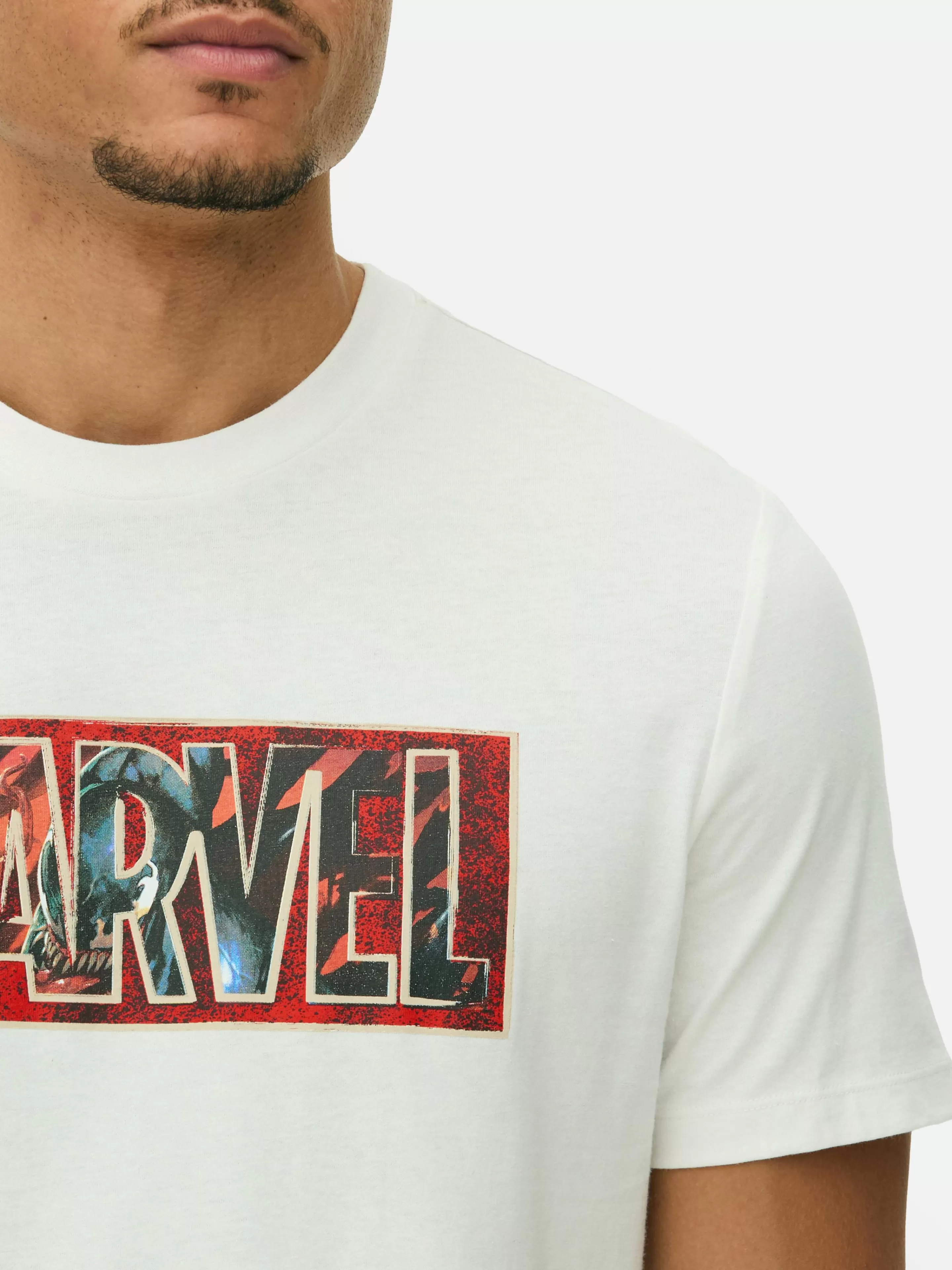 Hombre Primark Camisetas Y Sudaderas Con Estampado Gráfico | Tops Y Camisetas | Camiseta De Manga Corta Gráfica De MARVEL