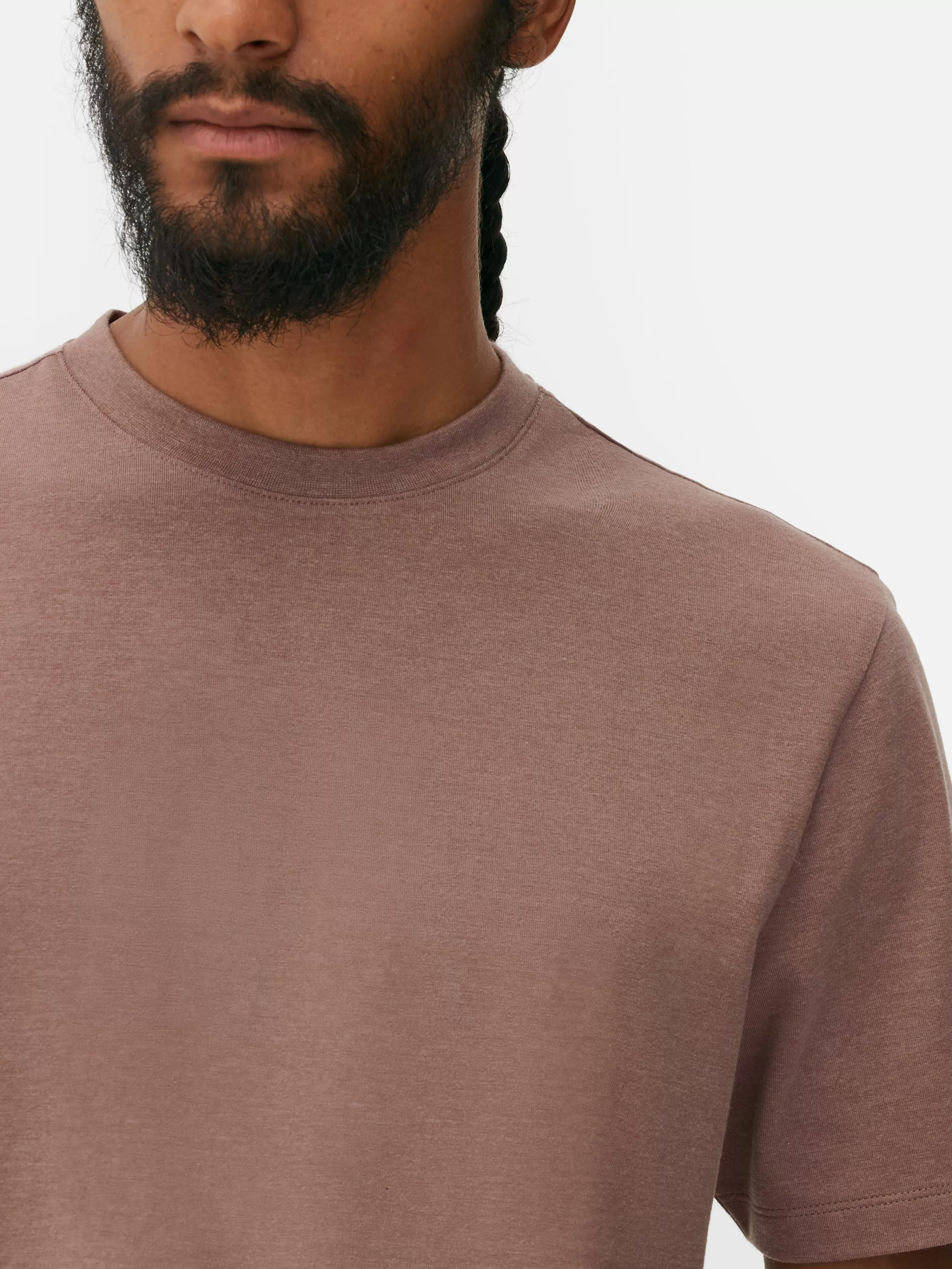 Hombre Primark Tops Y Camisetas | Camiseta De Manga Corta Y Corte Entallado