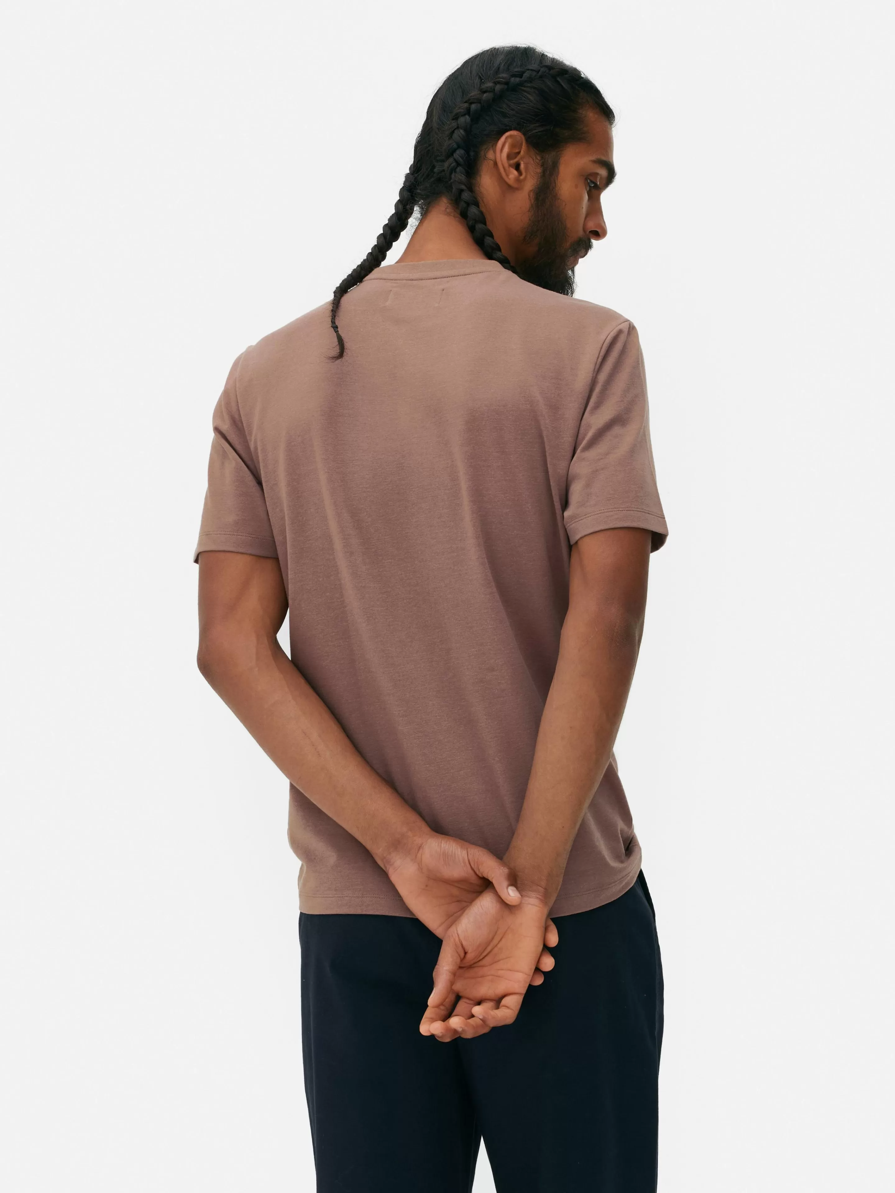 Hombre Primark Tops Y Camisetas | Camiseta De Manga Corta Y Corte Entallado