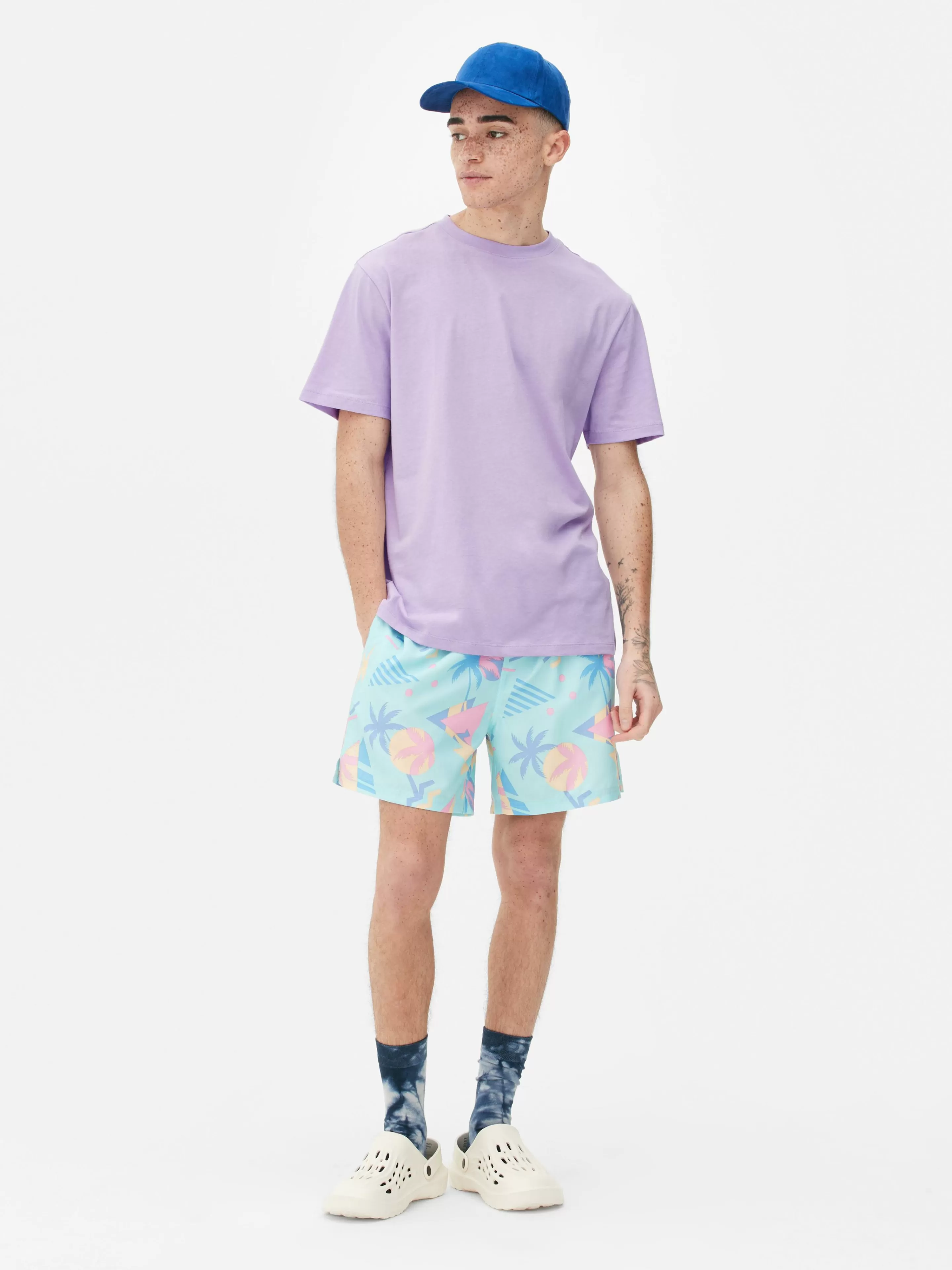 Hombre Primark Tops Y Camisetas | Camiseta De Manga Corta Y Cuello Redondo