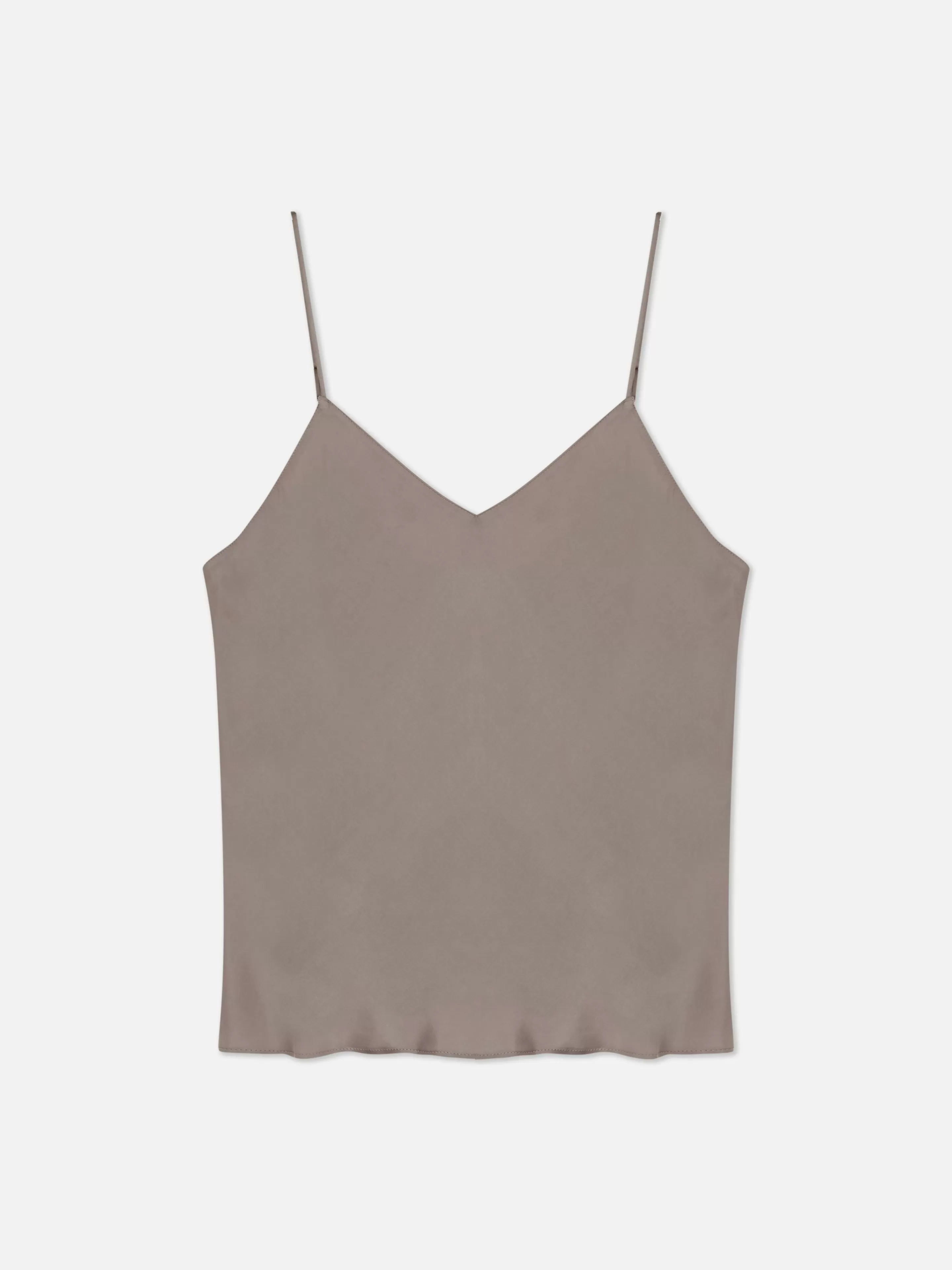 Mujer Primark Tops De Pijama | Camiseta De Pijama Corta En Satén Con Cuello De Pico
