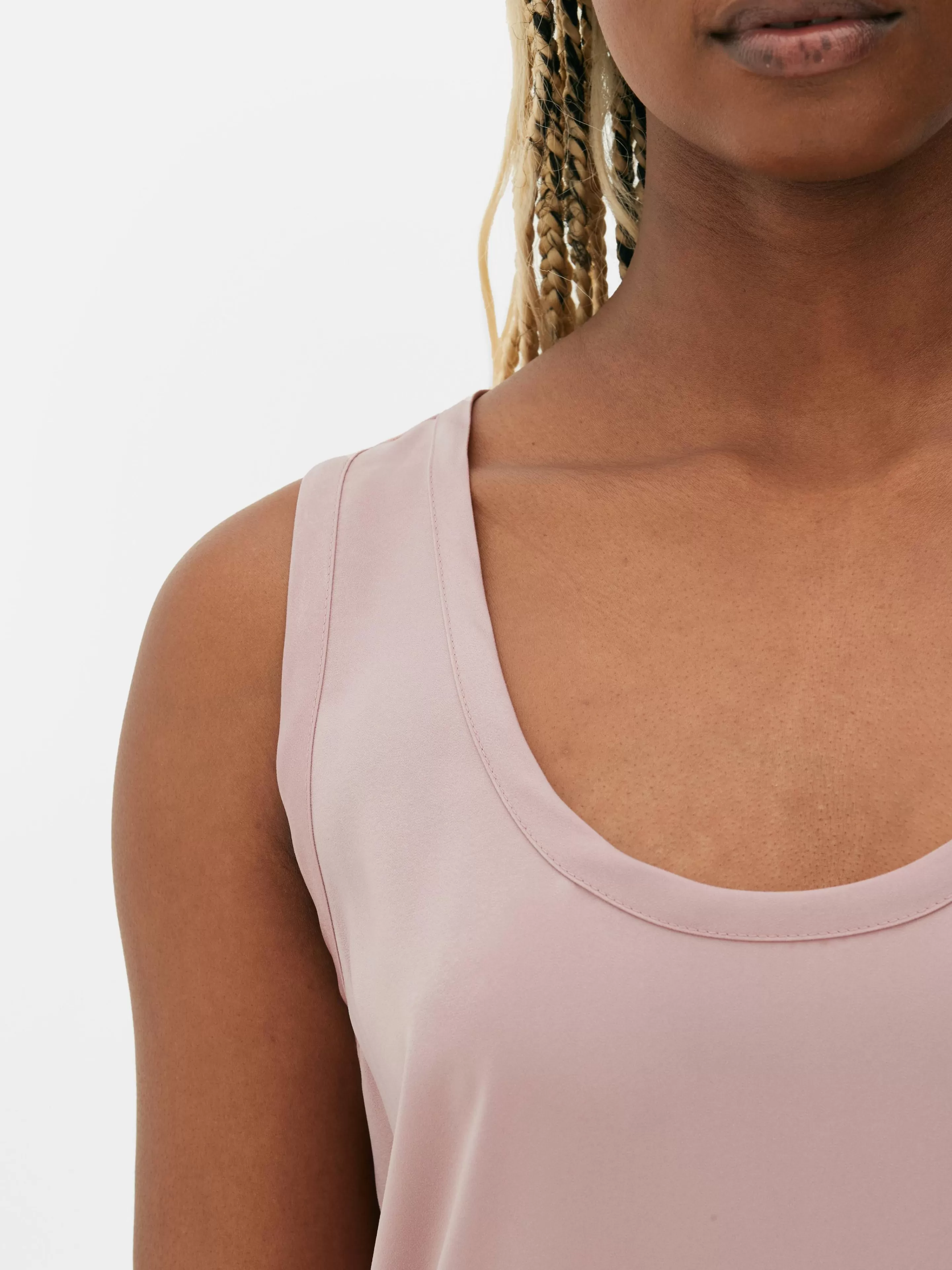 Mujer Primark Tops Y Camisetas | Camiseta Sin Mangas Básica De Corte Holgado