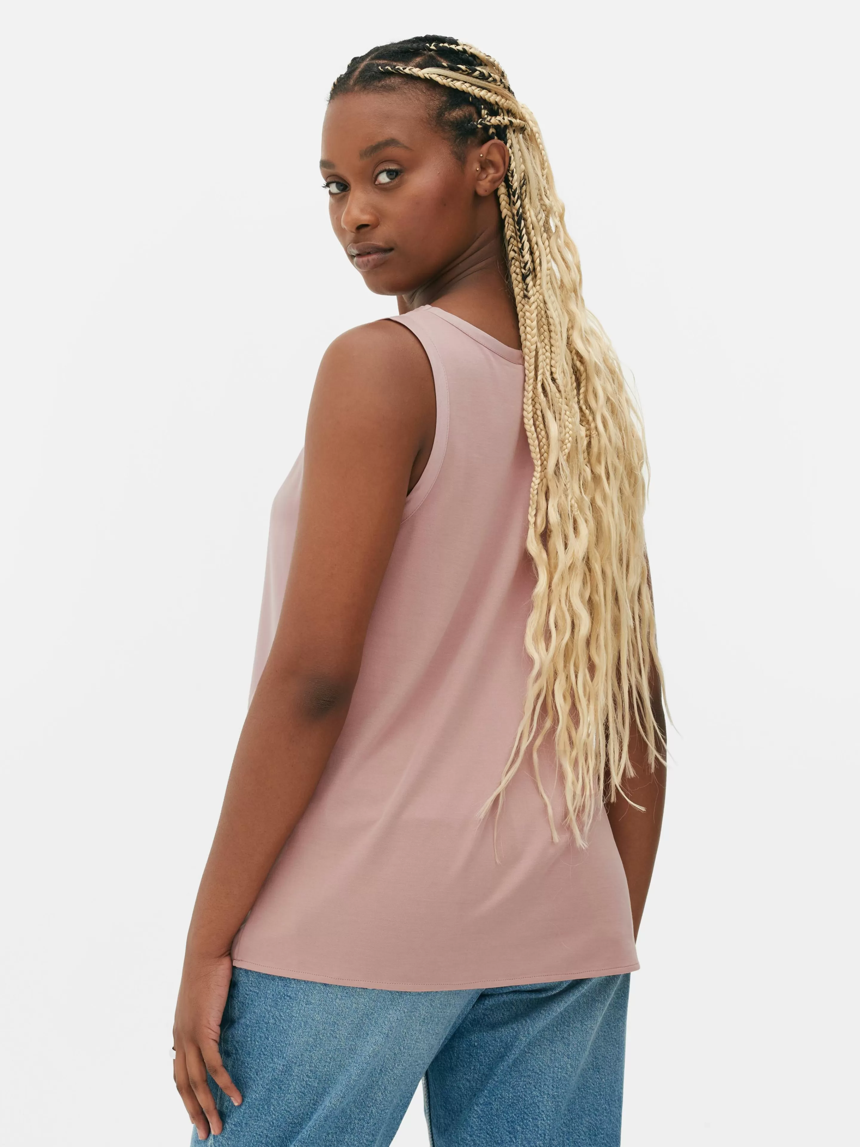 Mujer Primark Tops Y Camisetas | Camiseta Sin Mangas Básica De Corte Holgado