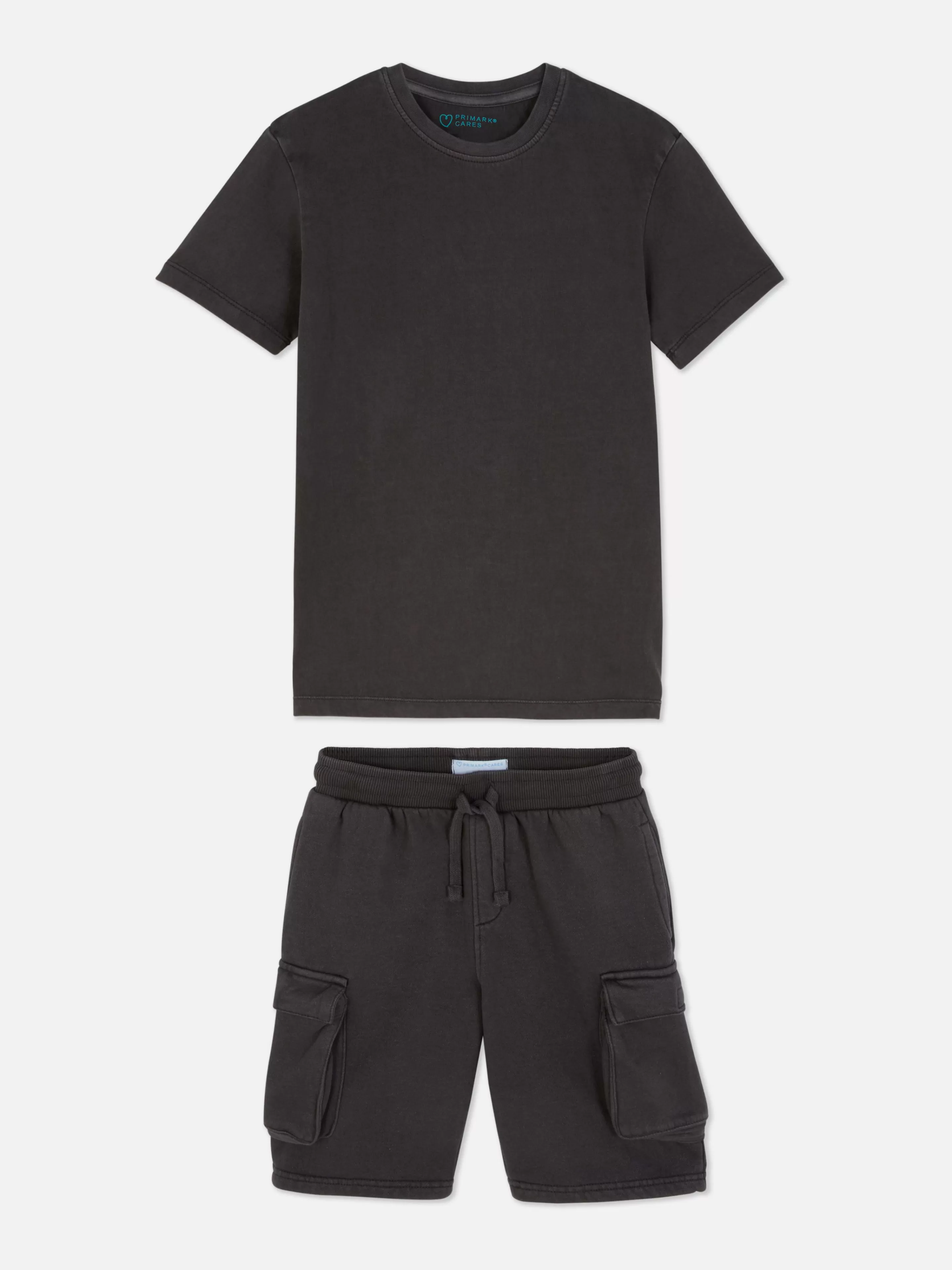 Niños Primark Conjuntos Y Sets | Camiseta Y Pantalones Cortos Cargo Para Niño Mayor