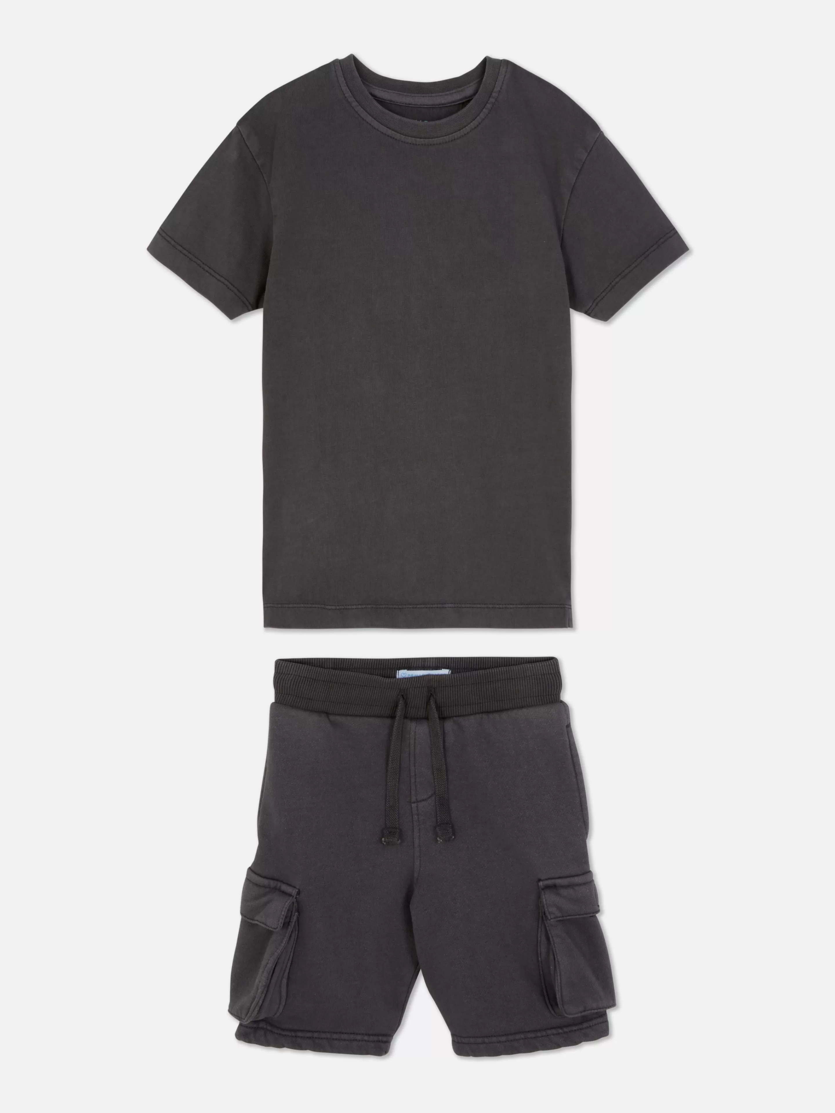 Niños Primark Conjuntos Y Sets | Camiseta Y Pantalones Cortos Cargo Para Niño Pequeño