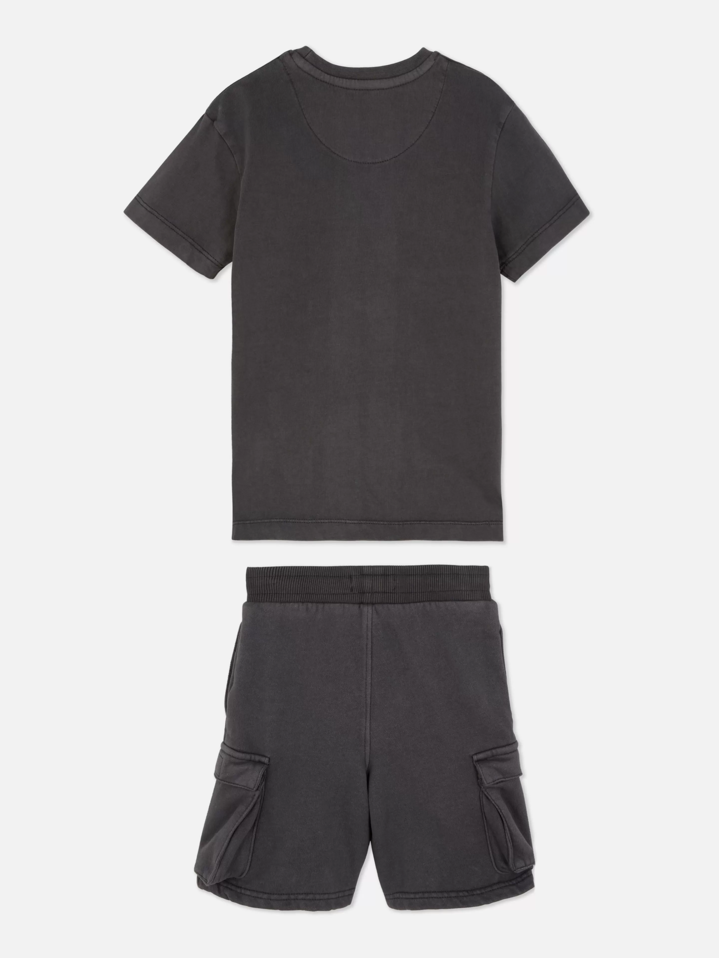 Niños Primark Conjuntos Y Sets | Camiseta Y Pantalones Cortos Cargo Para Niño Pequeño