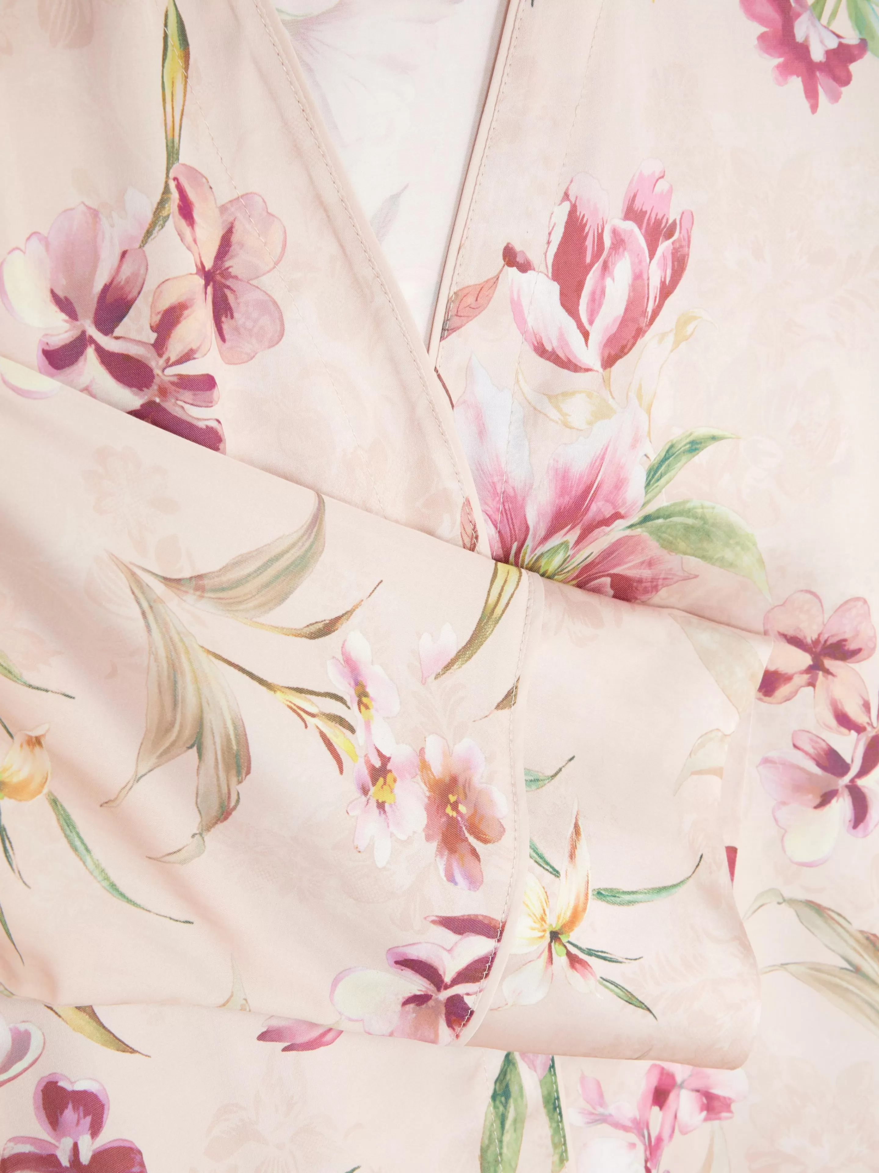 Mujer Primark Tops De Pijama | Camisón Con Cuello De Pico En Satén Con Flores