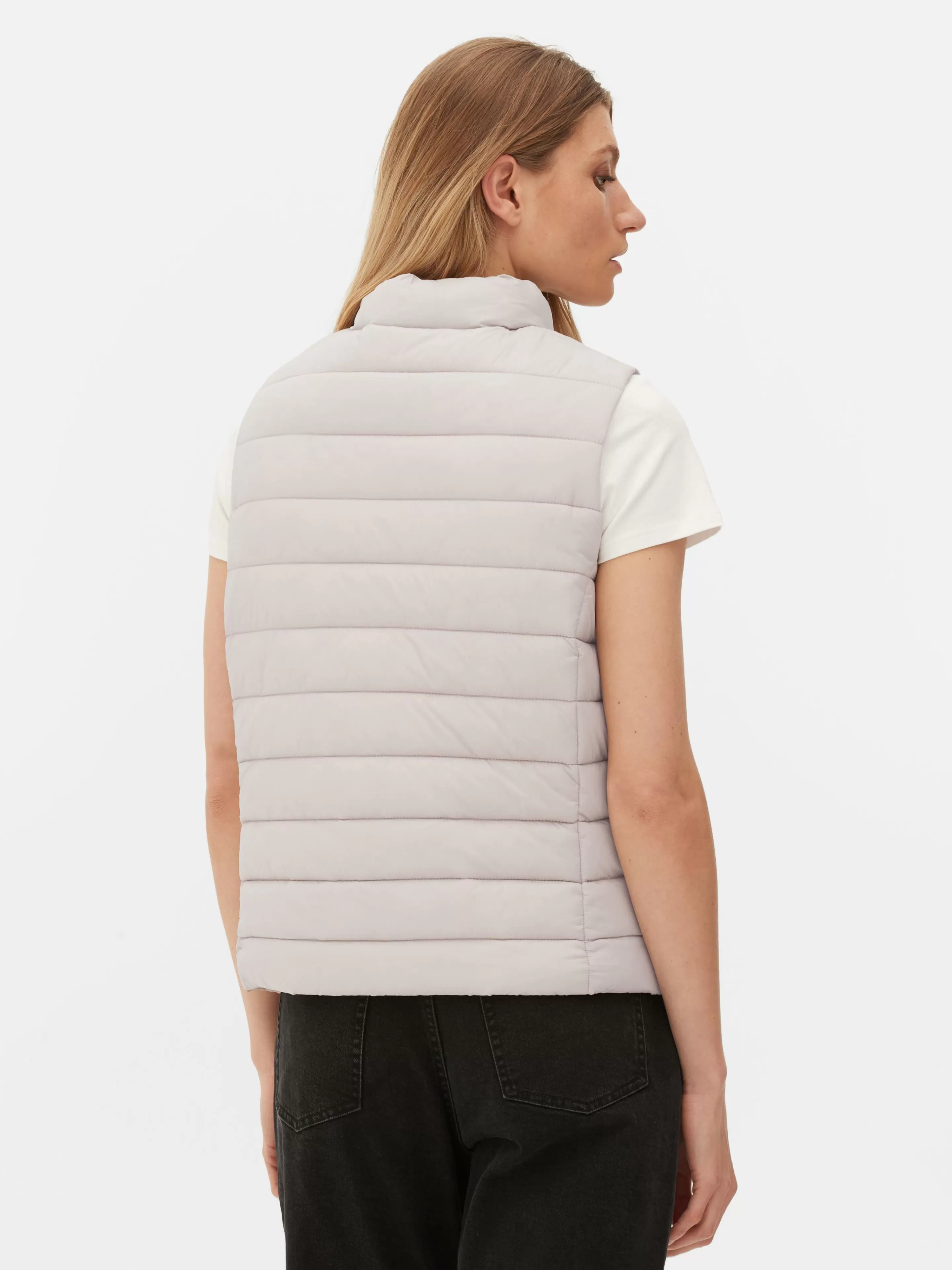 chaleco_con_cuello_chimenea_4.webp Mujer Primark Abrigos Y Chaquetas | Chaleco Con Cuello Chimenea