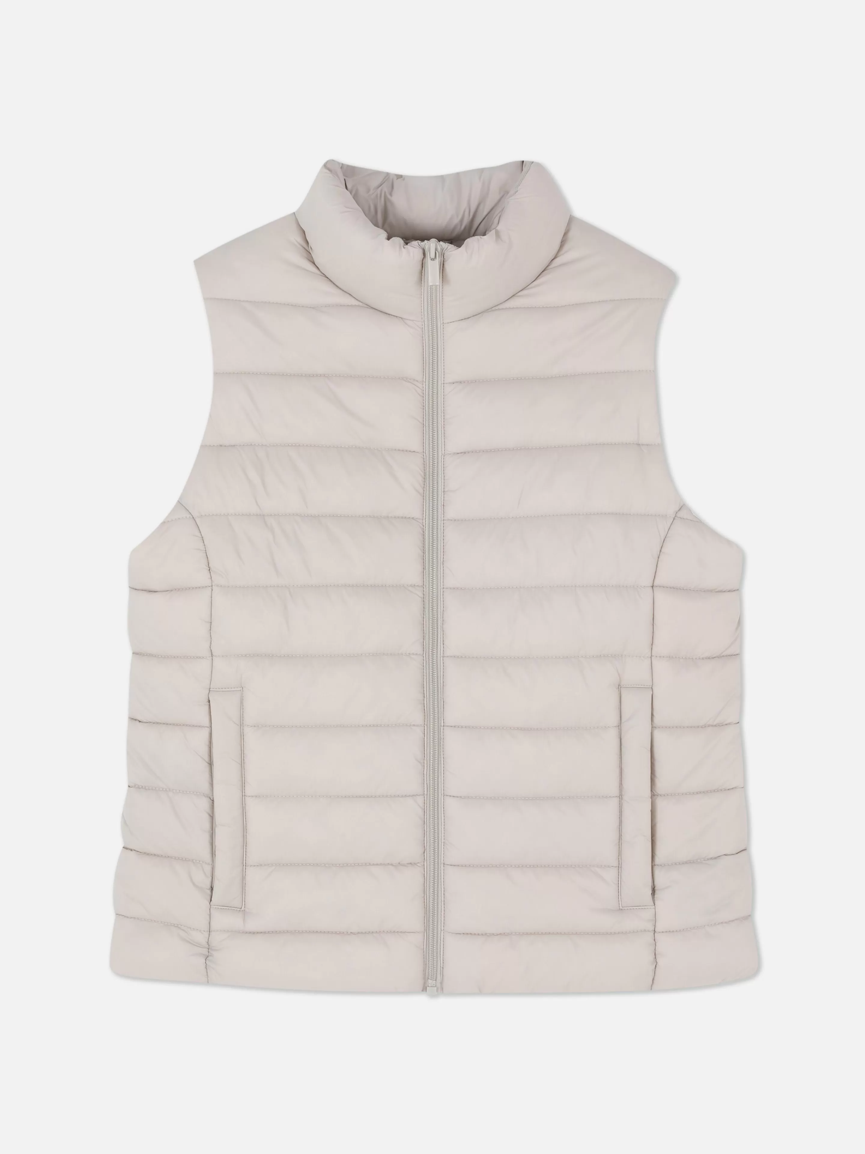 chaleco_con_cuello_chimenea_5.webp Mujer Primark Abrigos Y Chaquetas | Chaleco Con Cuello Chimenea