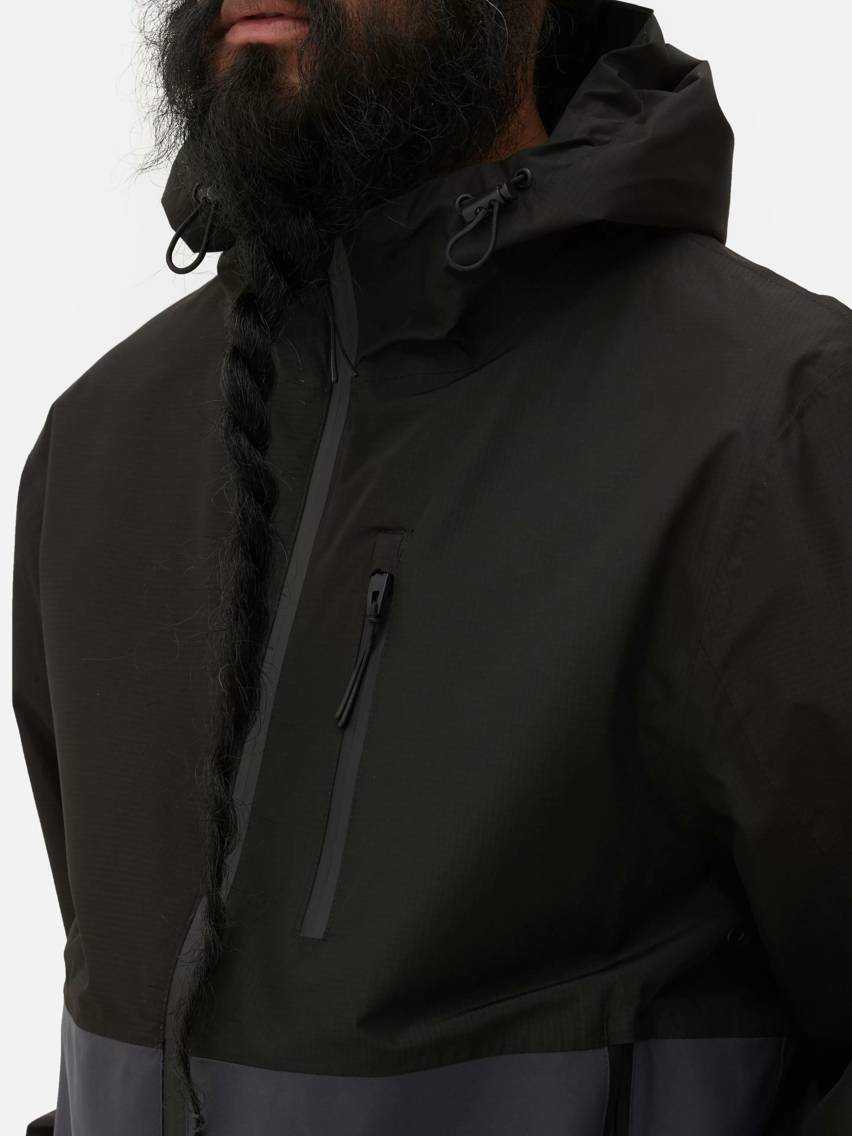 Hombre Primark Abrigos Y Chaquetas | Chubasquero Con Varios Bolsillos Y Bloques De Color