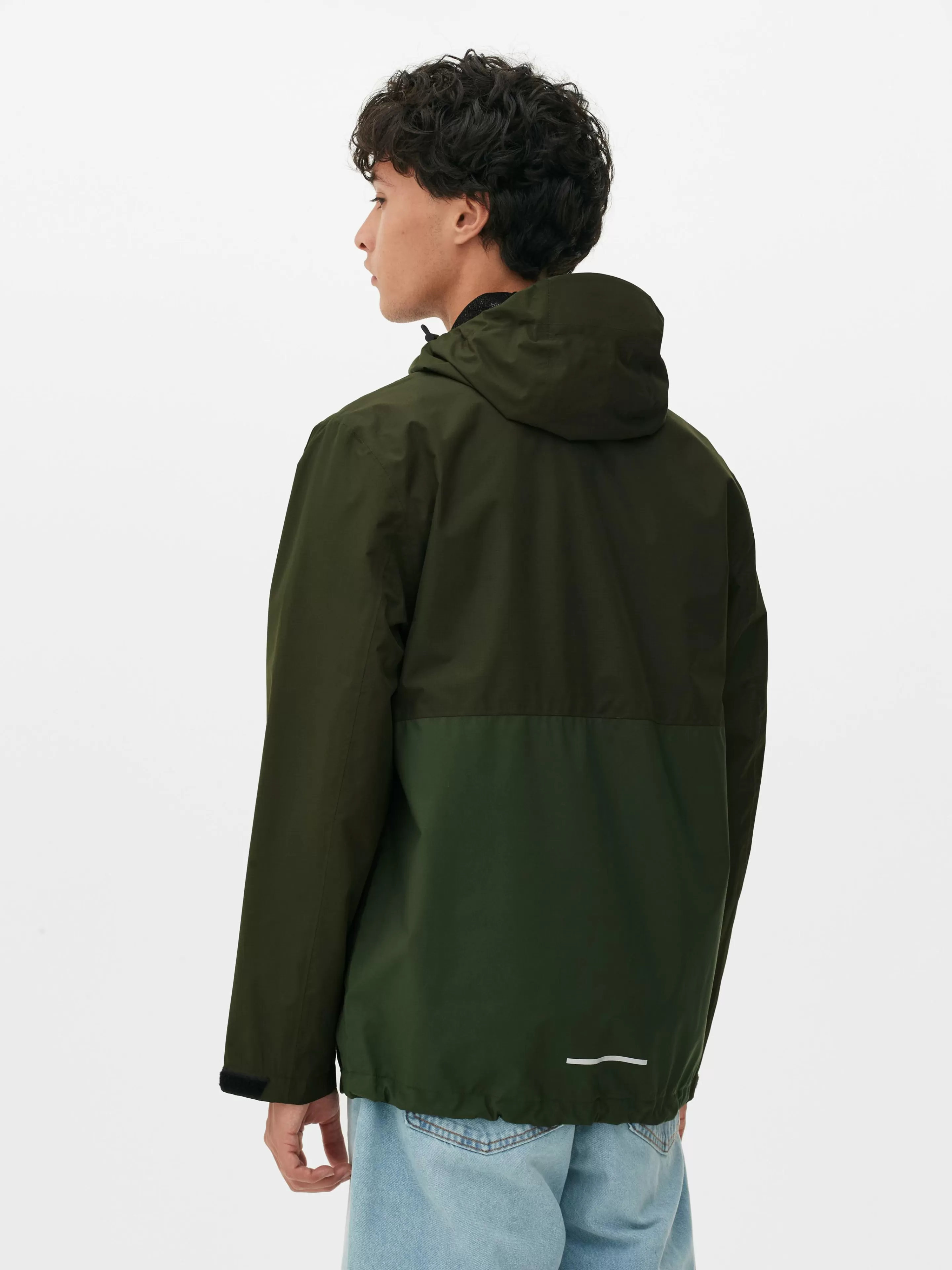 Hombre Primark Abrigos Y Chaquetas | Chubasquero Con Varios Bolsillos Y Bloques De Color
