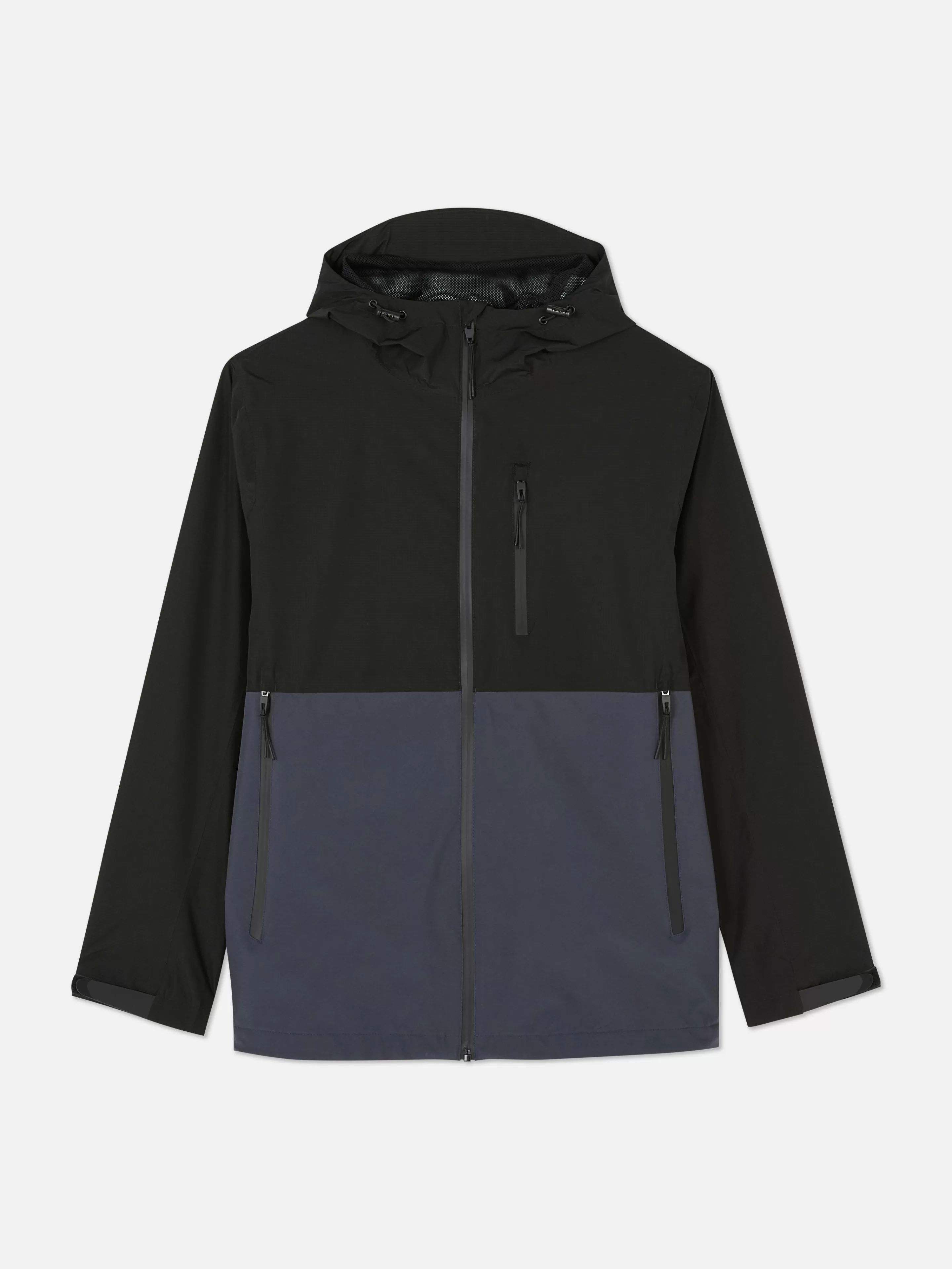 Hombre Primark Abrigos Y Chaquetas | Chubasquero Con Varios Bolsillos Y Bloques De Color