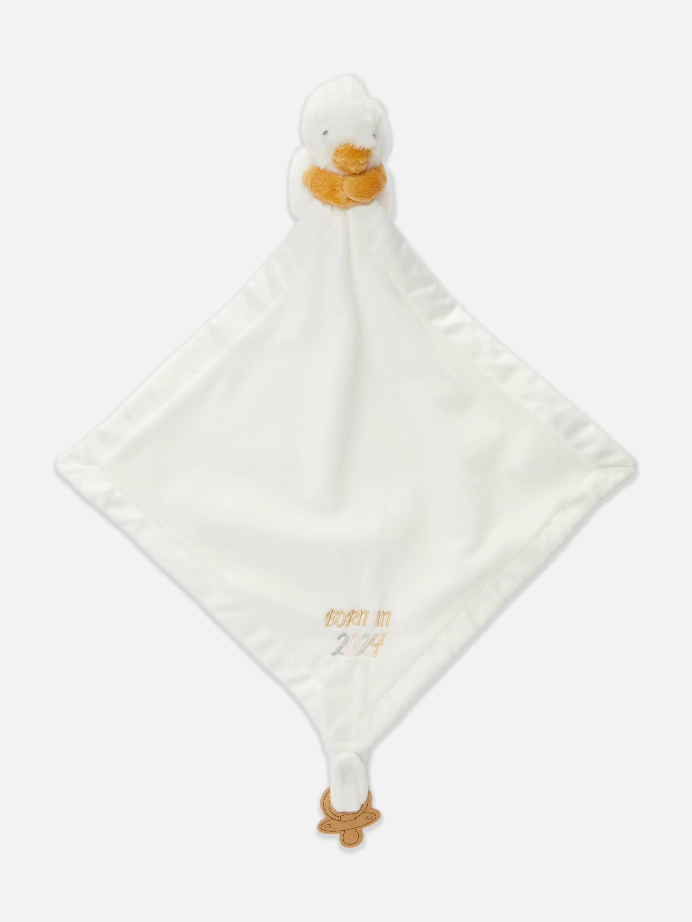 Primark Habitación Bebé | Ropa De Cama Y Mantas | Colcha Bordada Con El Lema «Born In 2024»