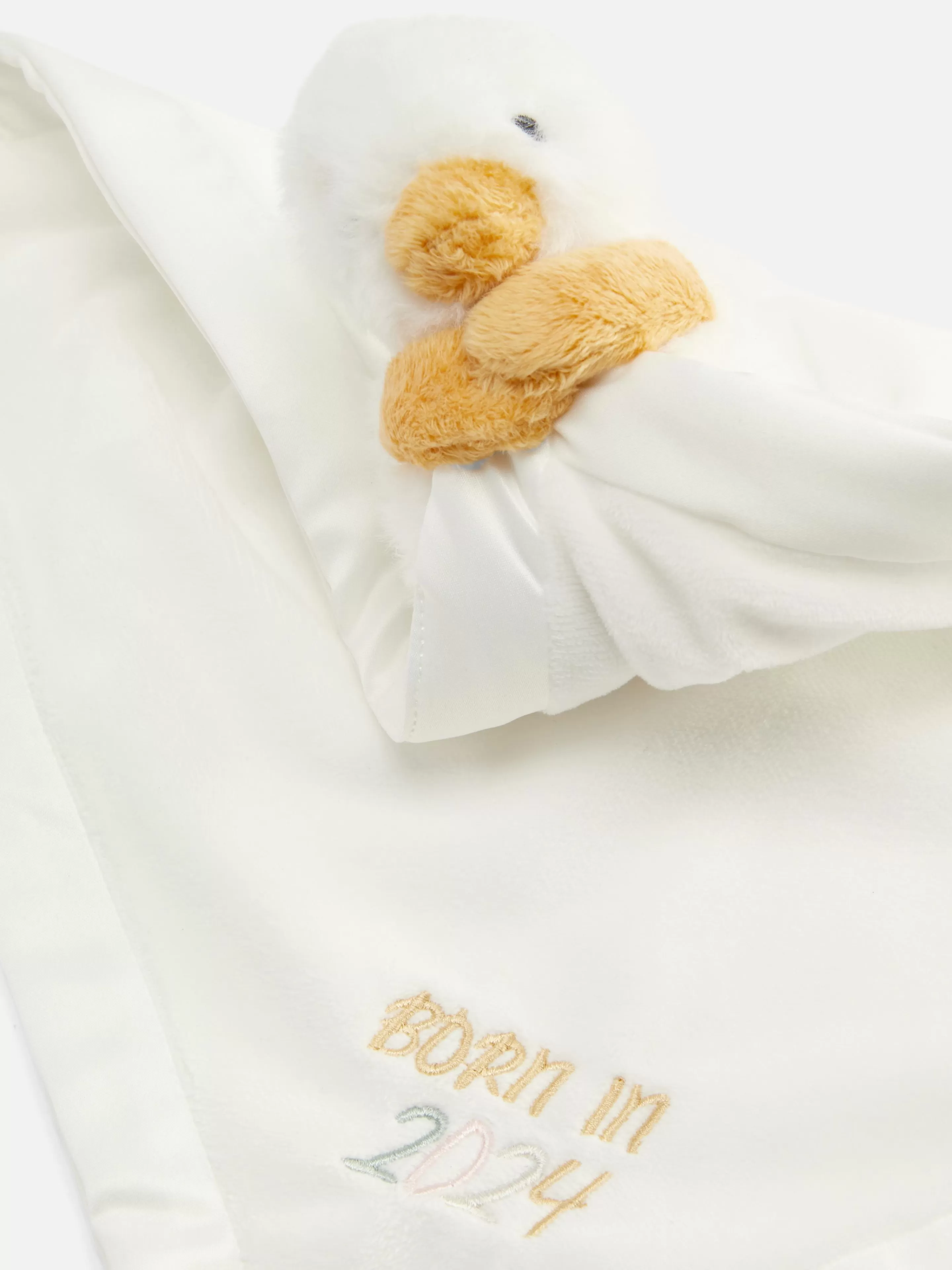 Primark Habitación Bebé | Ropa De Cama Y Mantas | Colcha Bordada Con El Lema «Born In 2024»