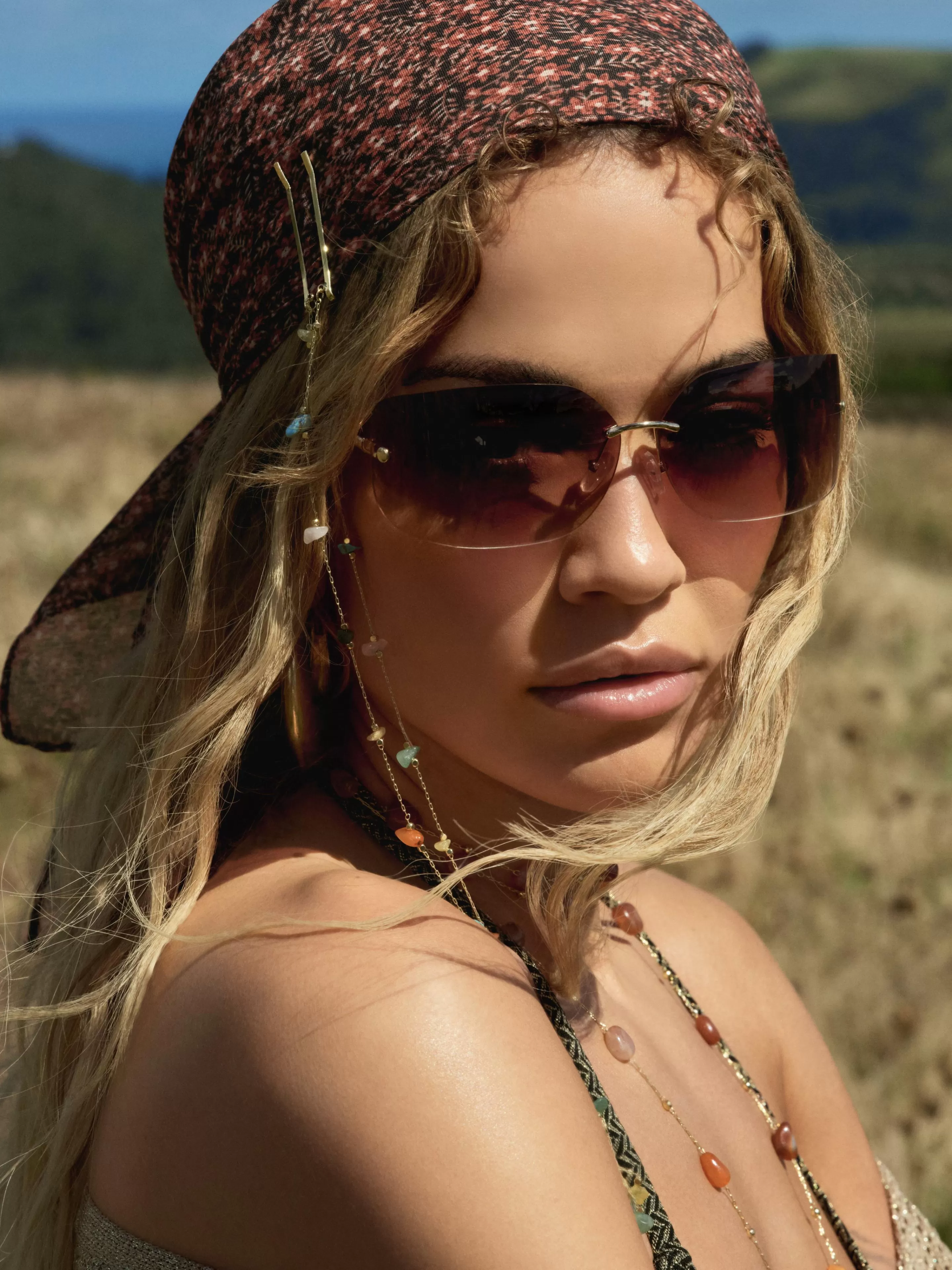 Mujer Primark Gafas De Sol | Gafas De Sol De Montura Invisible Curva De Rita Ora