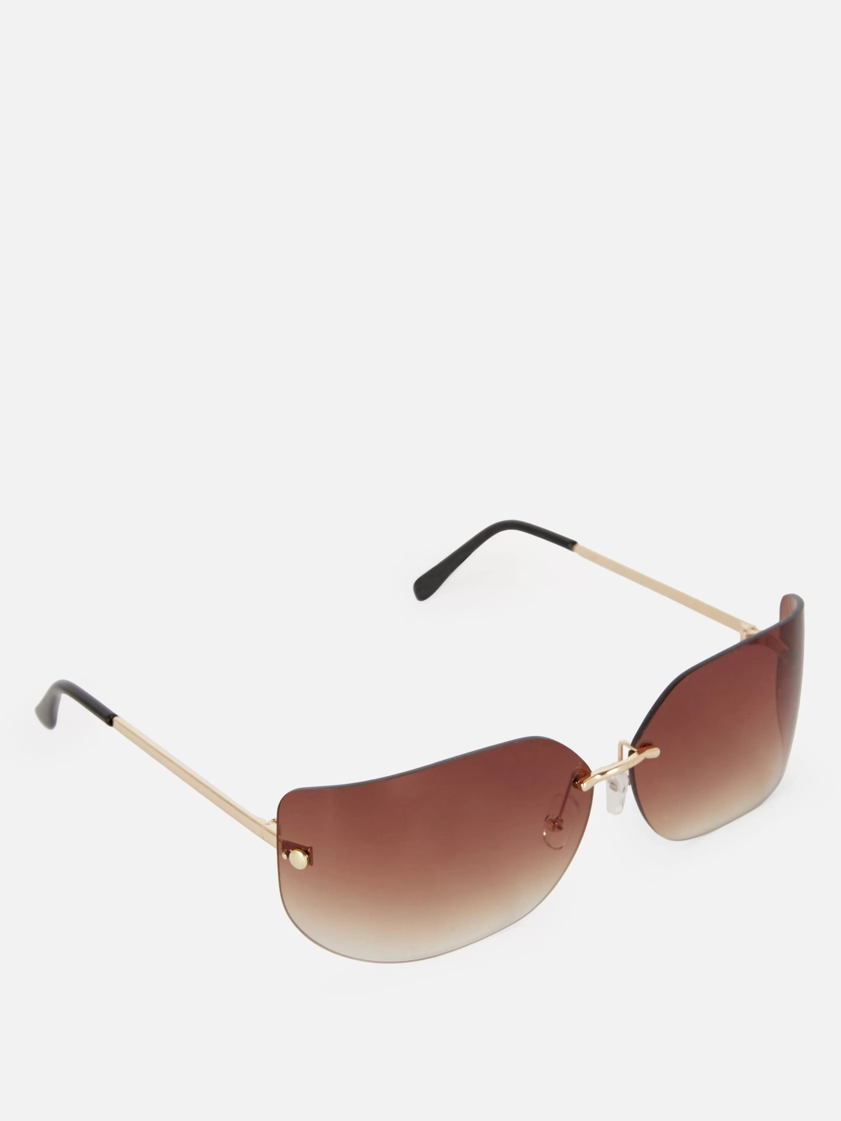 Mujer Primark Gafas De Sol | Gafas De Sol De Montura Invisible Curva De Rita Ora