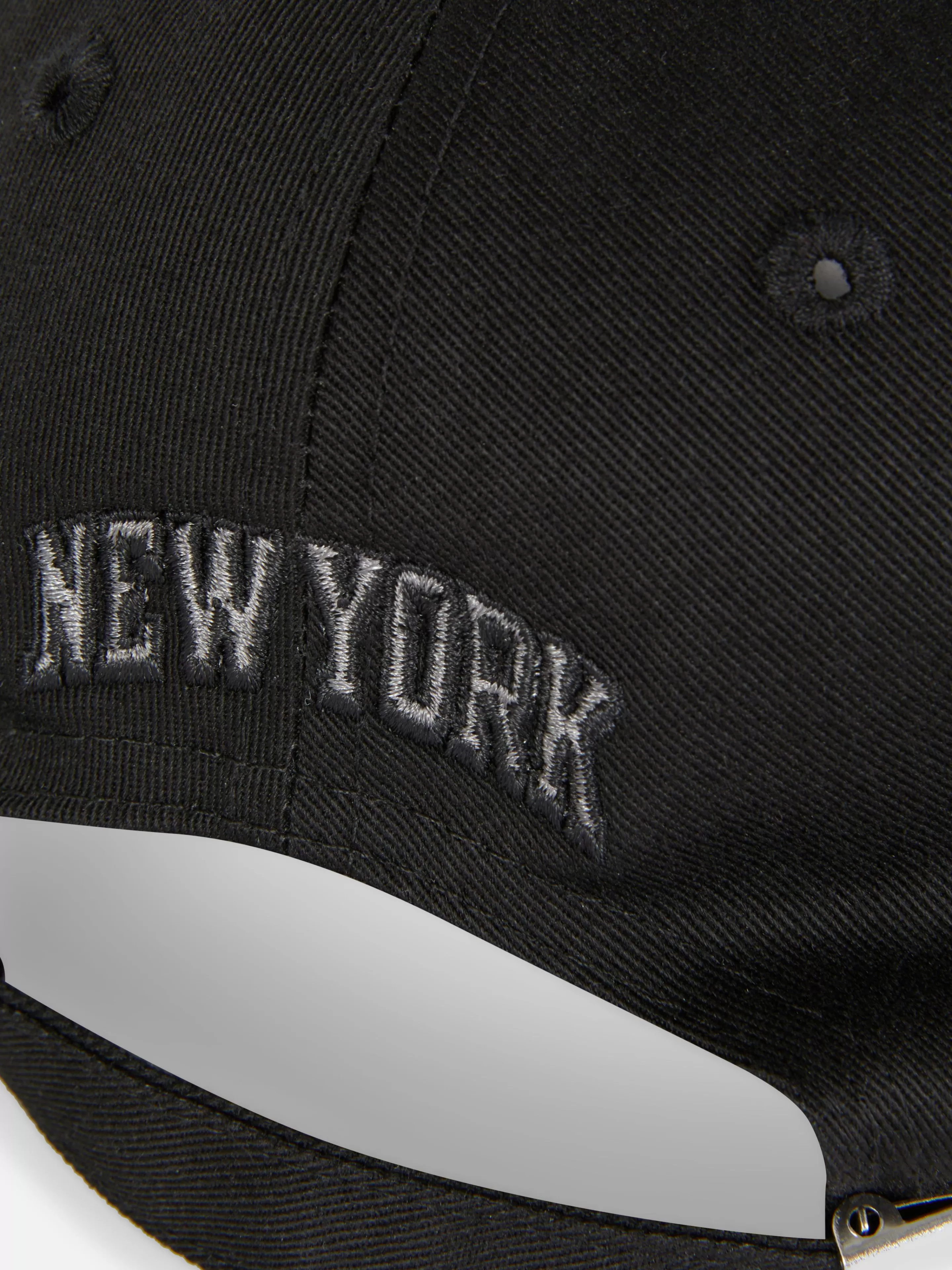 Hombre Primark Sombreros, Guantes Y Bufandas | Gorra De Béisbol Con Bordado De Nueva York