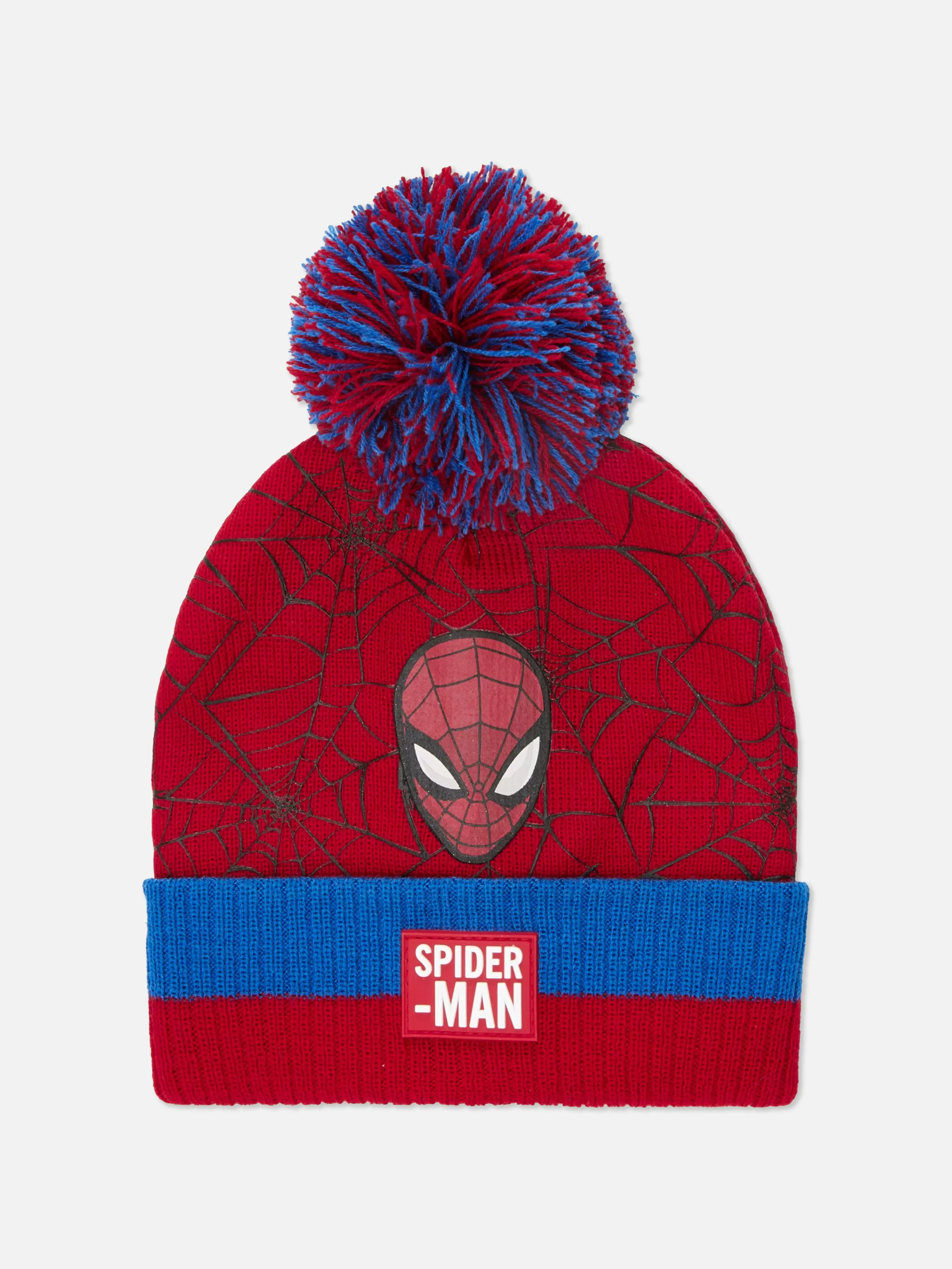 Niños Primark Gorros, Sombreros, Guantes Y Bufandas | Gorro De Punto Con Pompón De Spiderman De Marvel