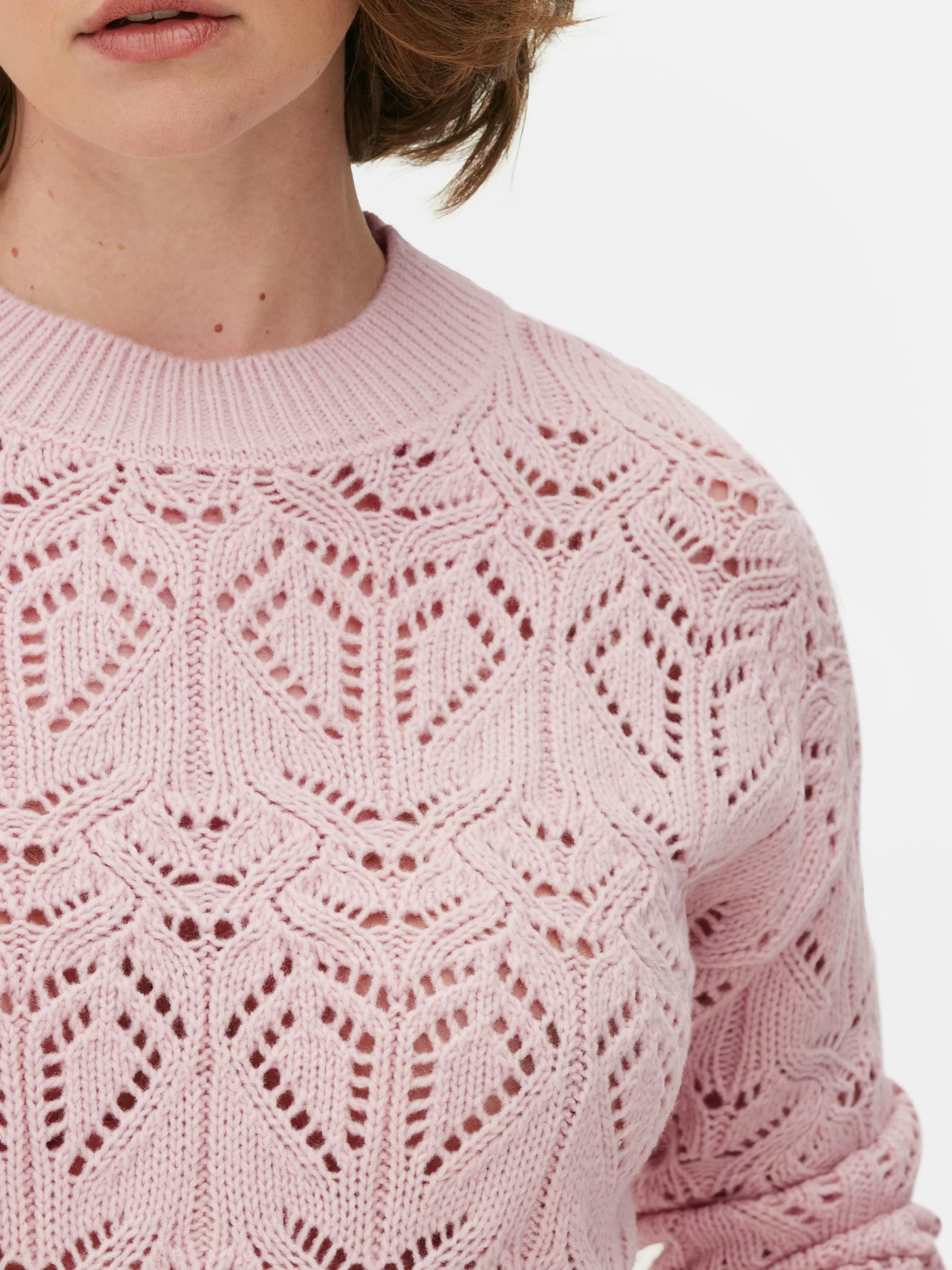 jersey_de_cuello_redondo_y_punto_abierto_3.webp Mujer Primark Jerseys Y Cárdigans | Jersey De Cuello Redondo Y Punto Abierto